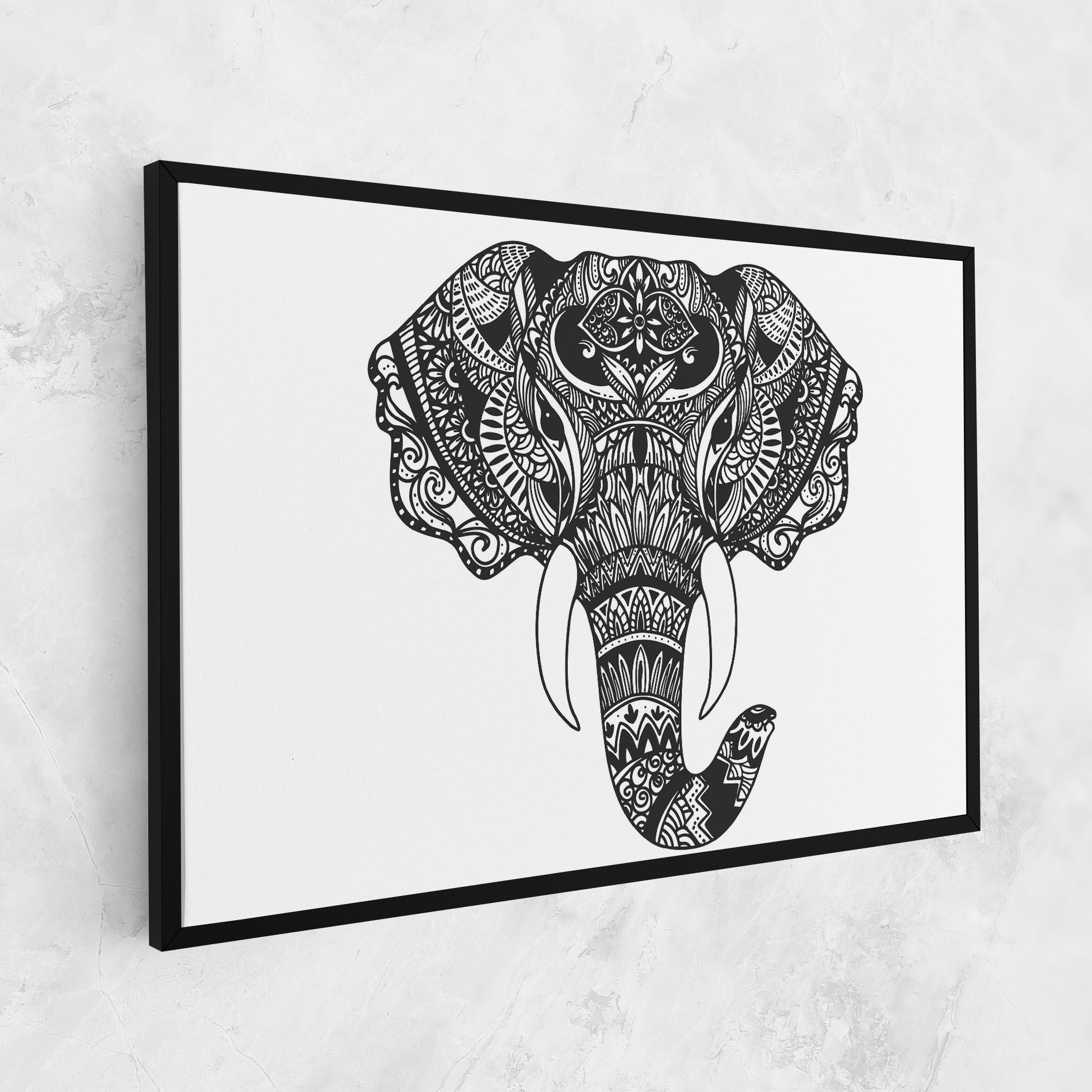 Vászonkép Mandala Head mockup 1