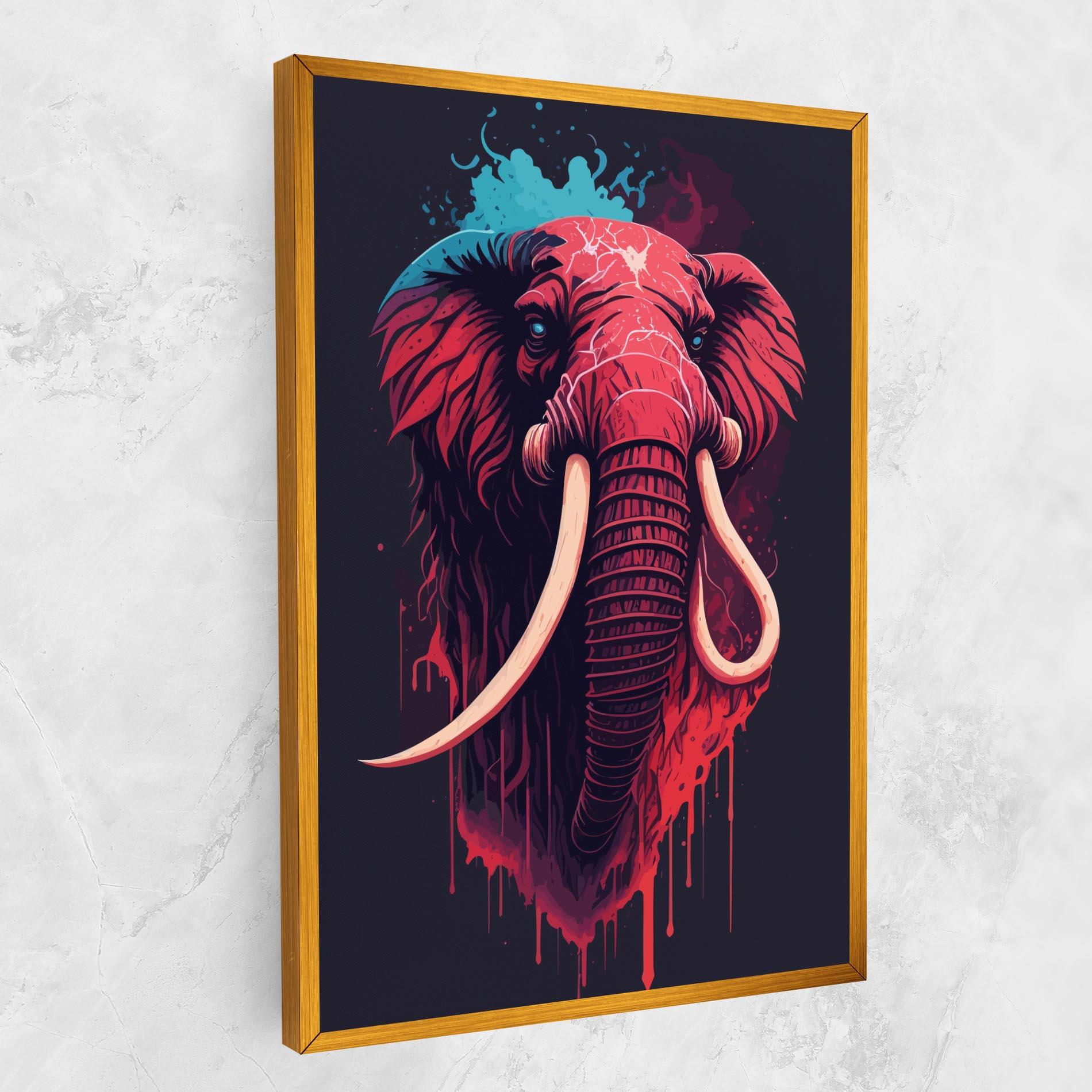 Vászonkép Blue Red Elephant mockup 1