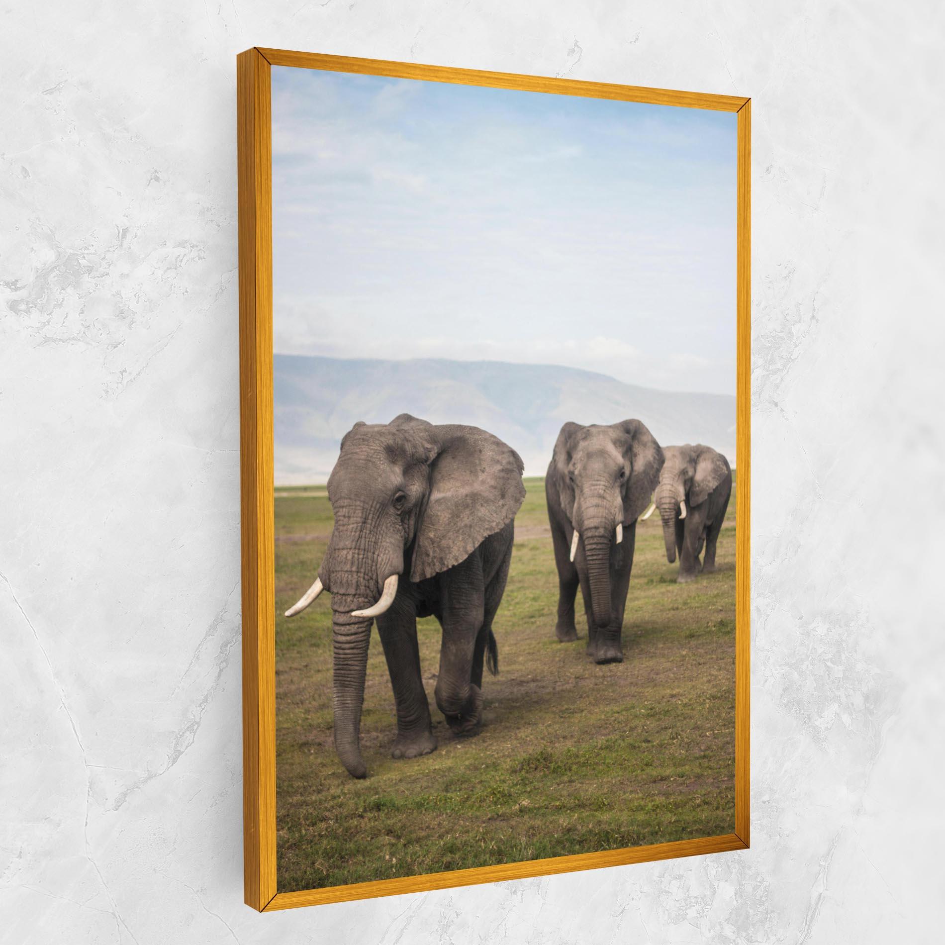 Vászonkép Elephant Landscape mockup 1