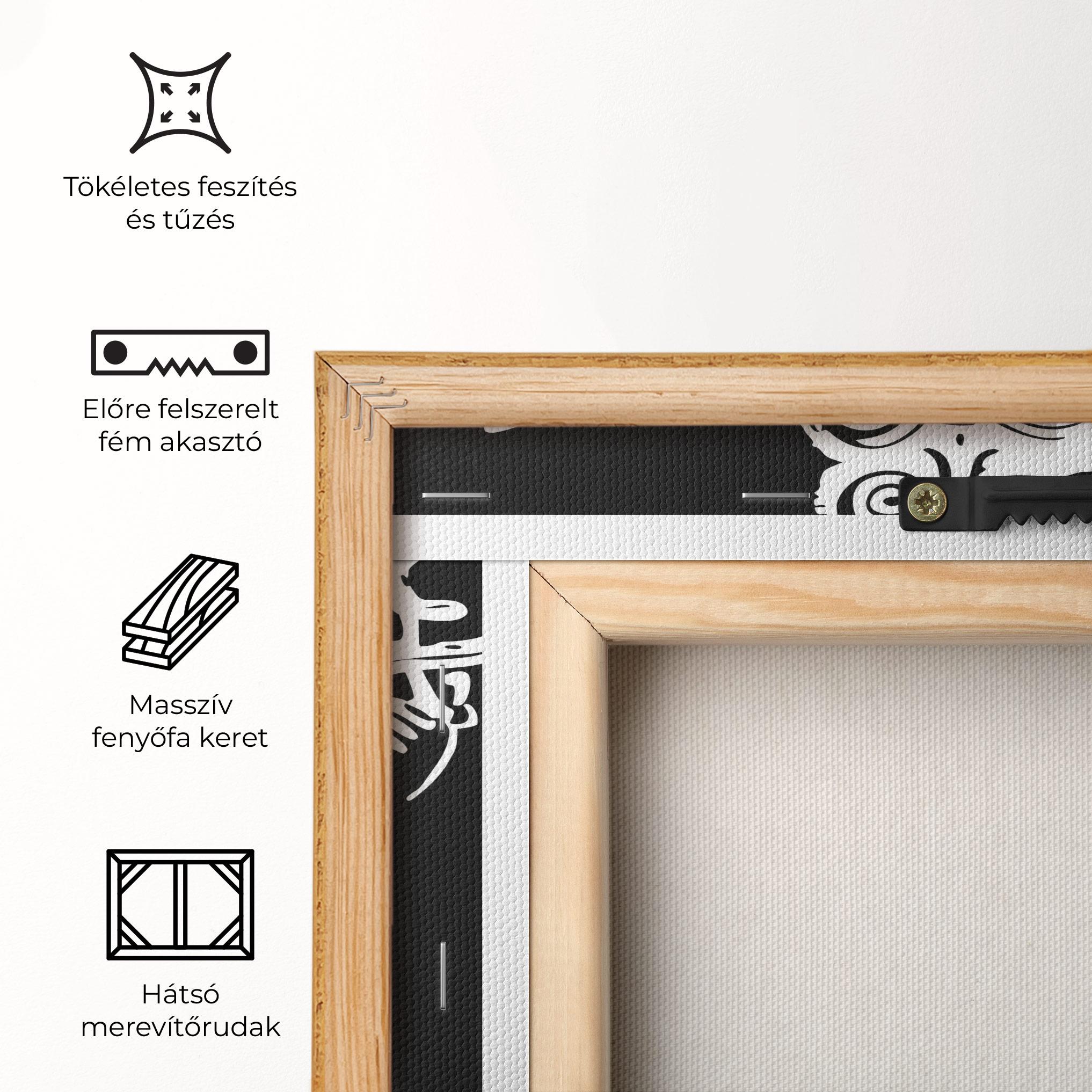 Vászonkép Black And White Ganesha mockup 5