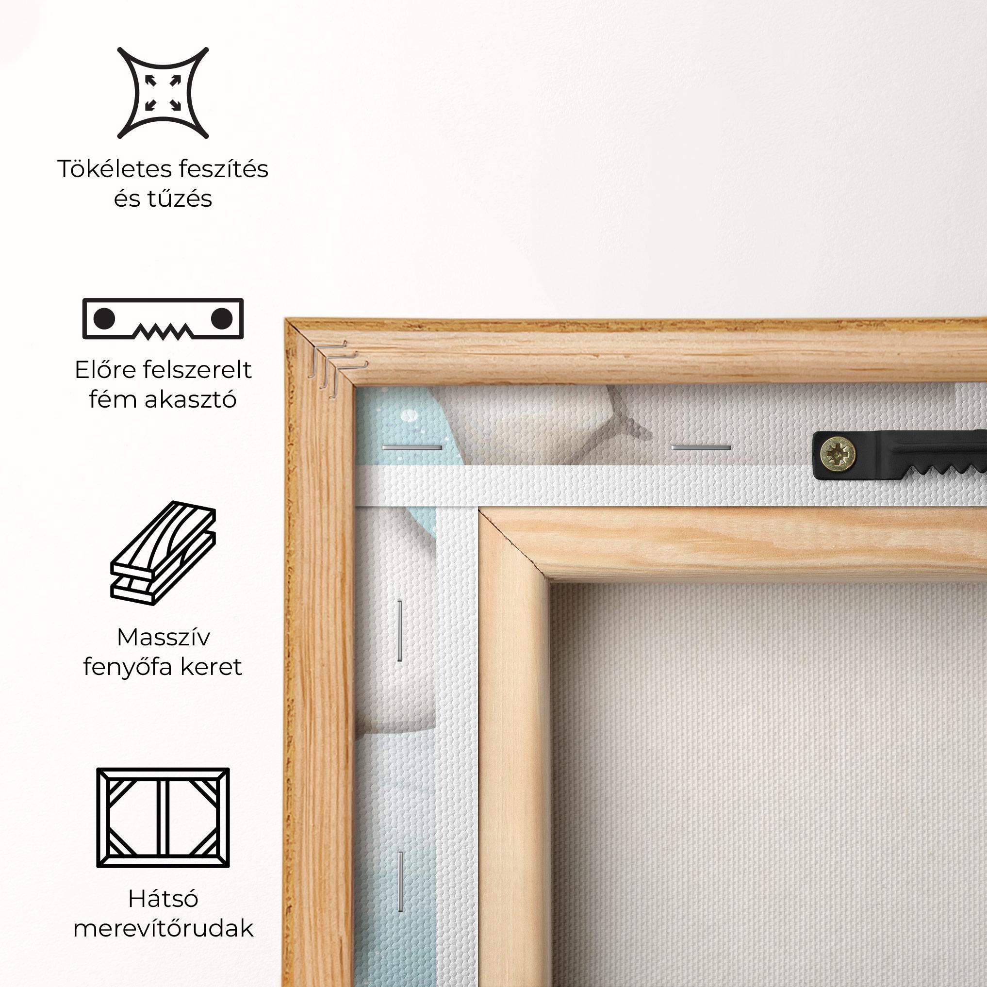 Vászonkép Elephant On Blue mockup 5