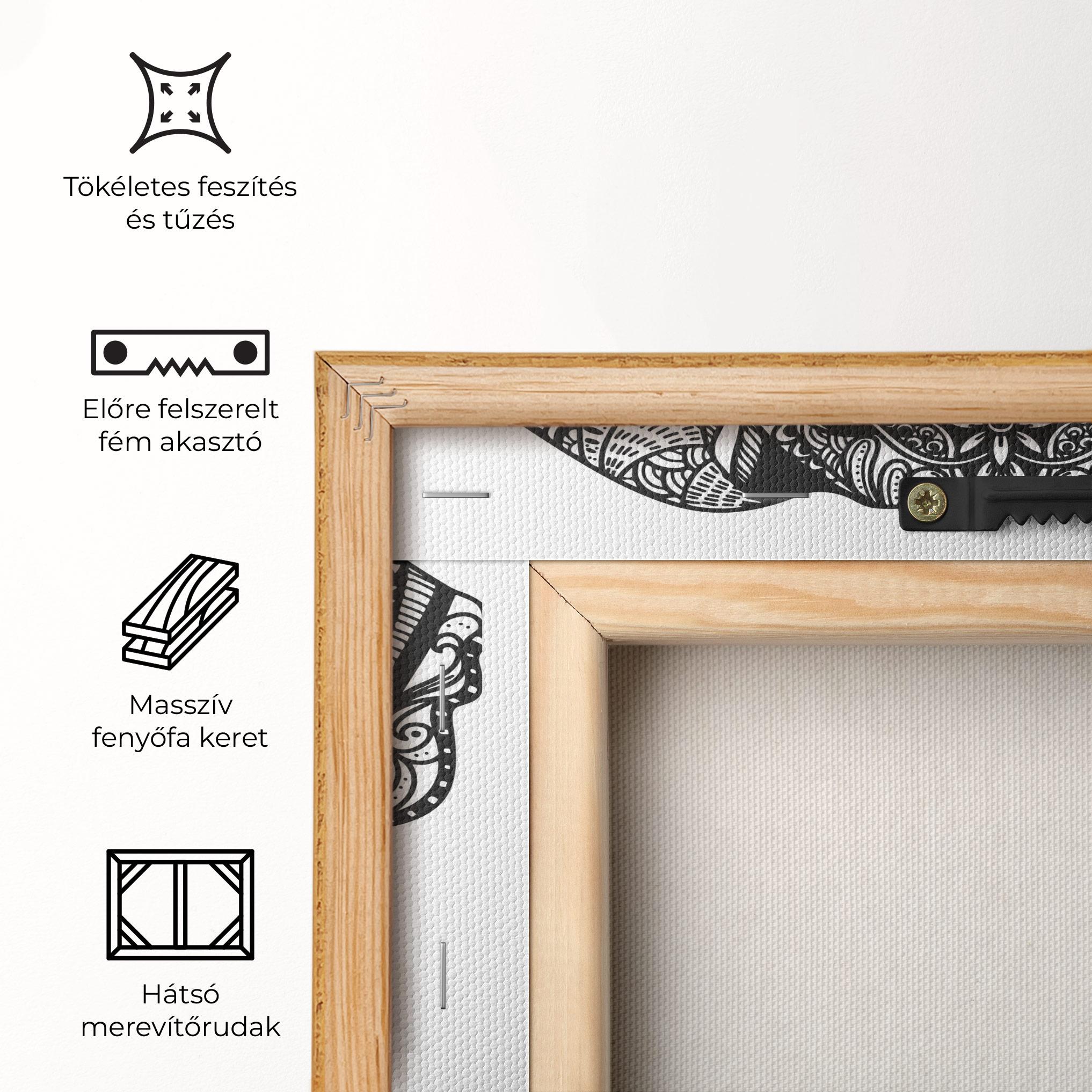 Vászonkép Mandala Head mockup 5