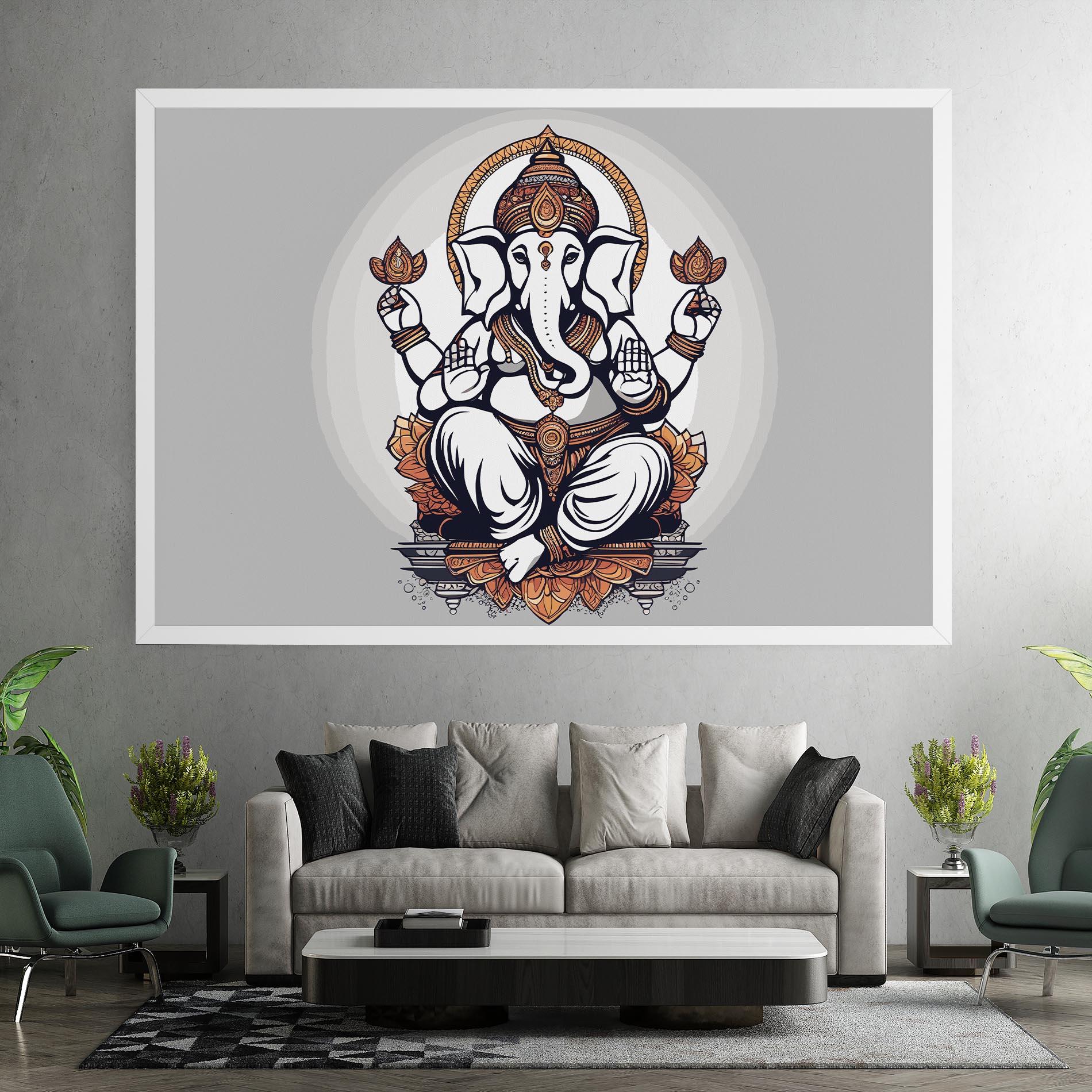 Vászonkép Chaturthi Greys mockup 7