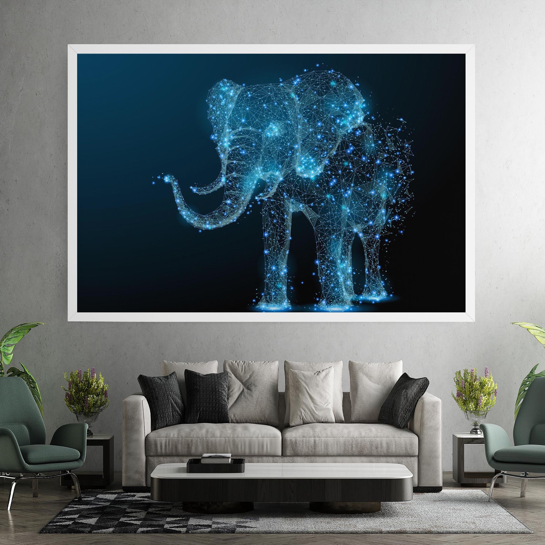Vászonkép Digital Elephant mockup 7