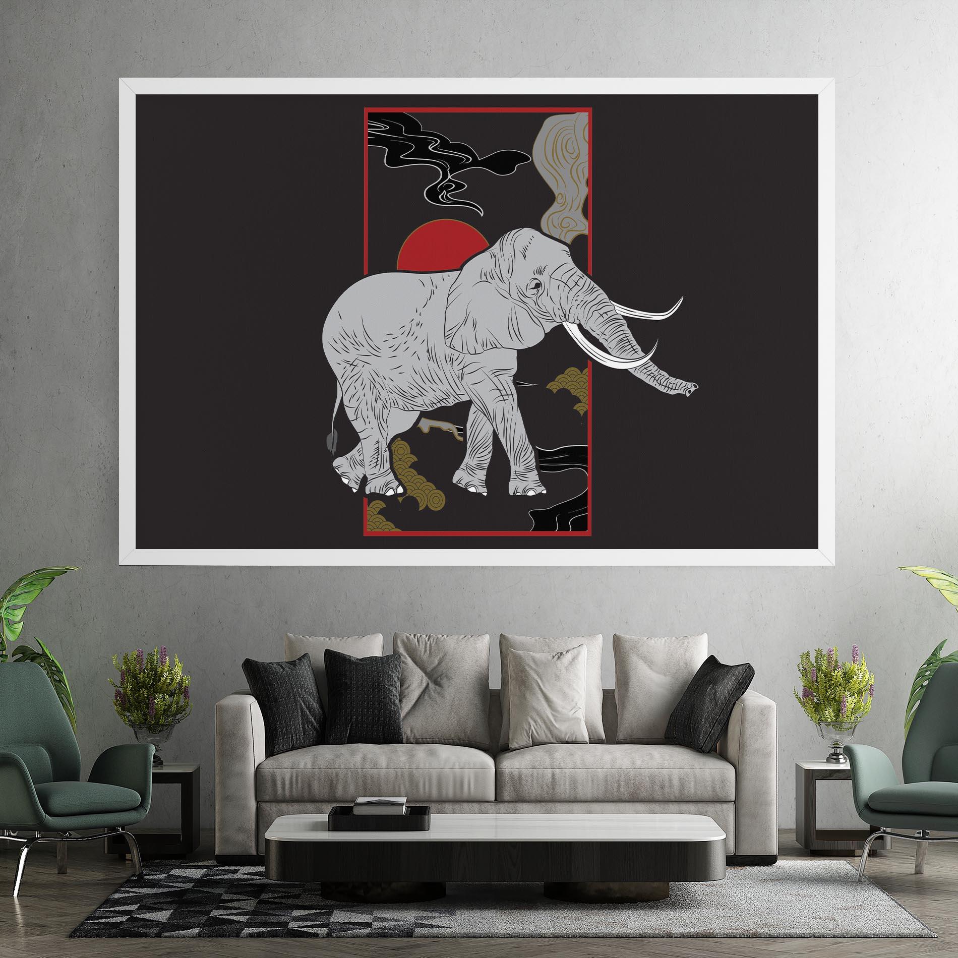 Vászonkép Elephant Asia mockup 7