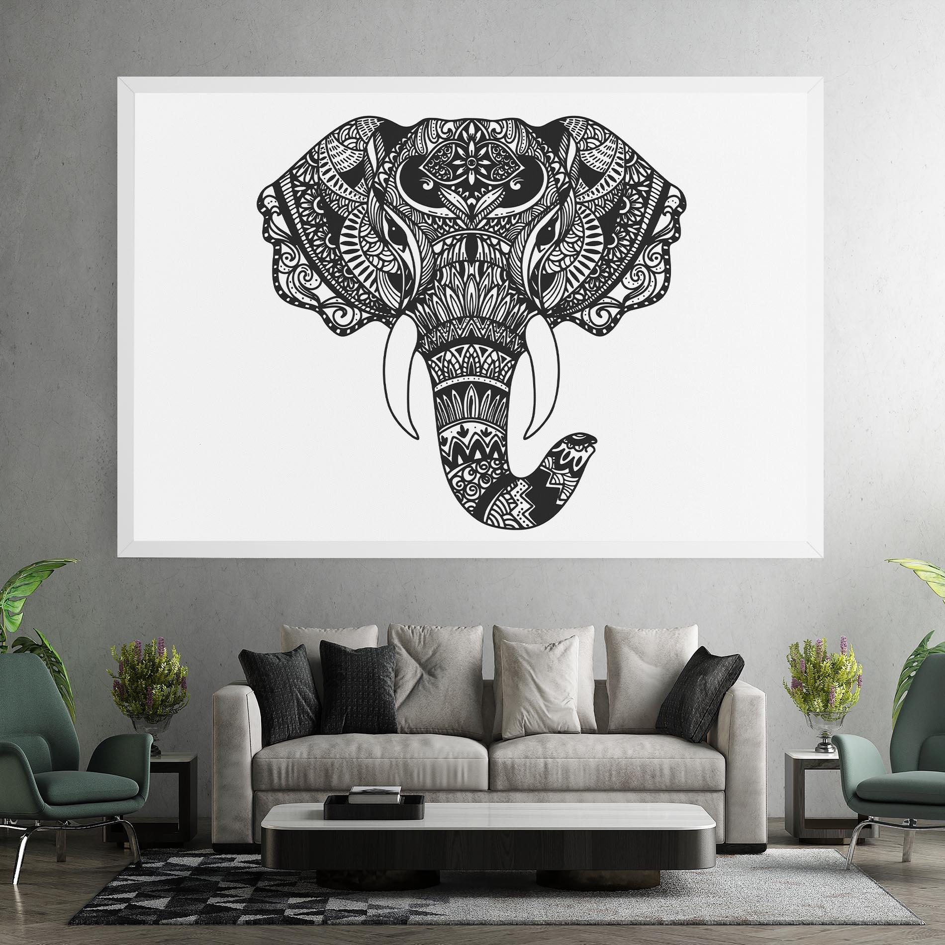 Vászonkép Mandala Head mockup 7