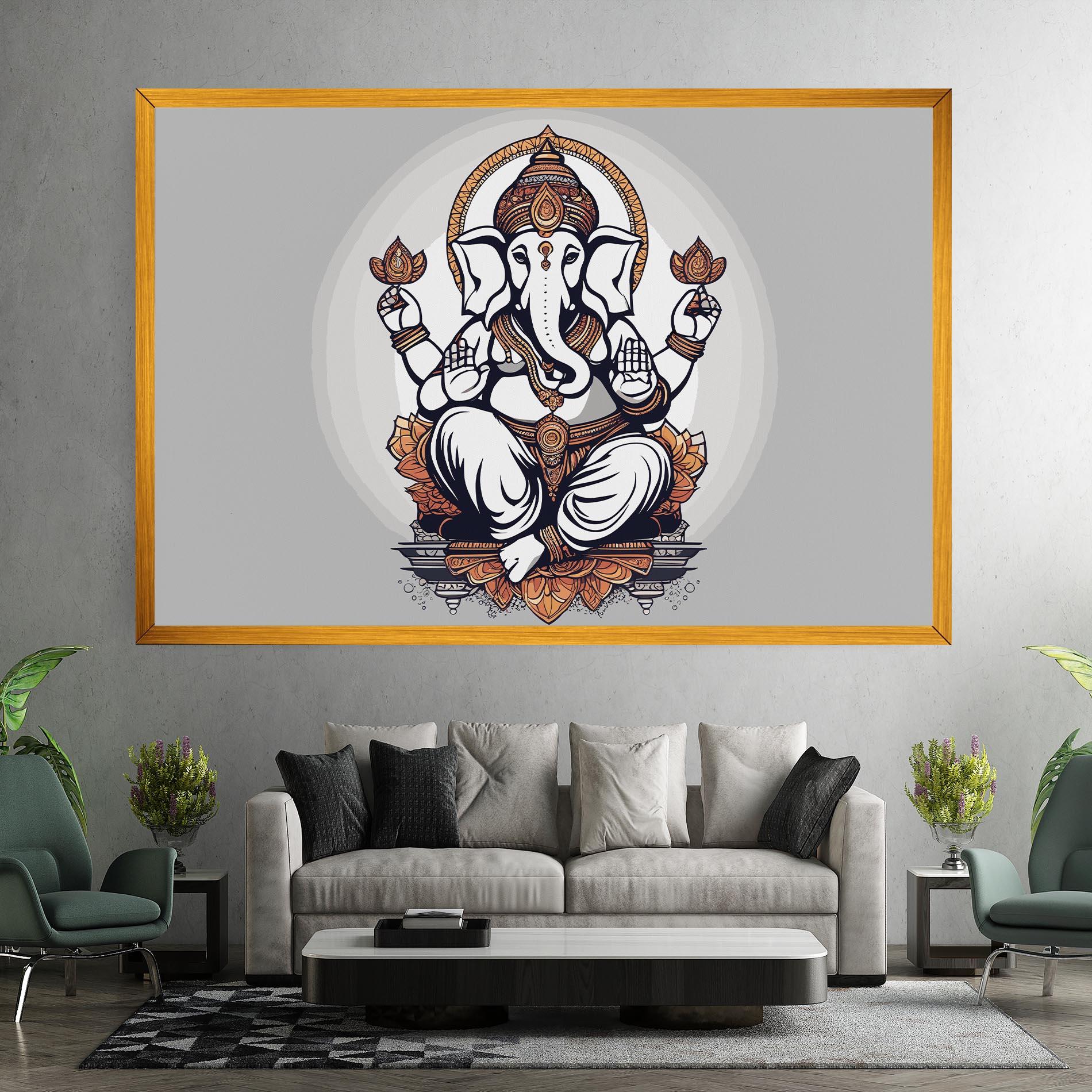 Vászonkép Chaturthi Greys mockup 7