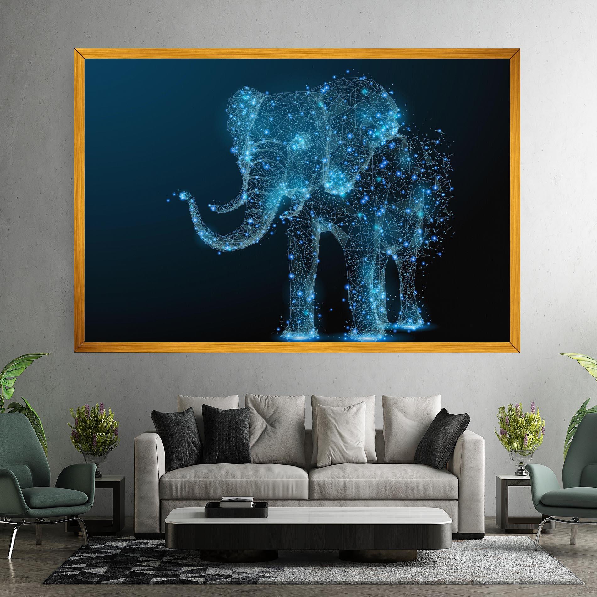 Vászonkép Digital Elephant mockup 7