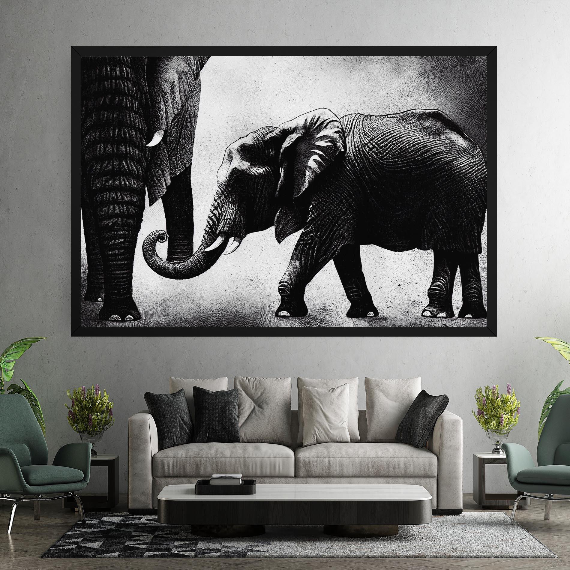 Vászonkép Baby Elephant mockup 7