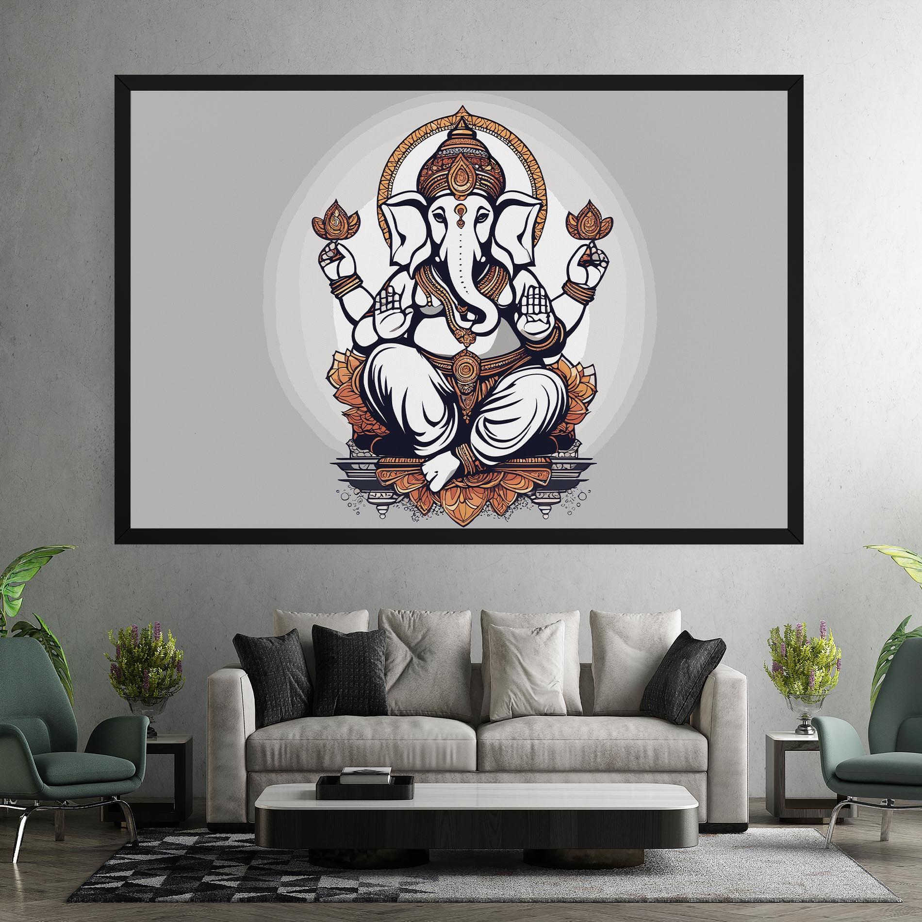 Vászonkép Chaturthi Greys mockup 7