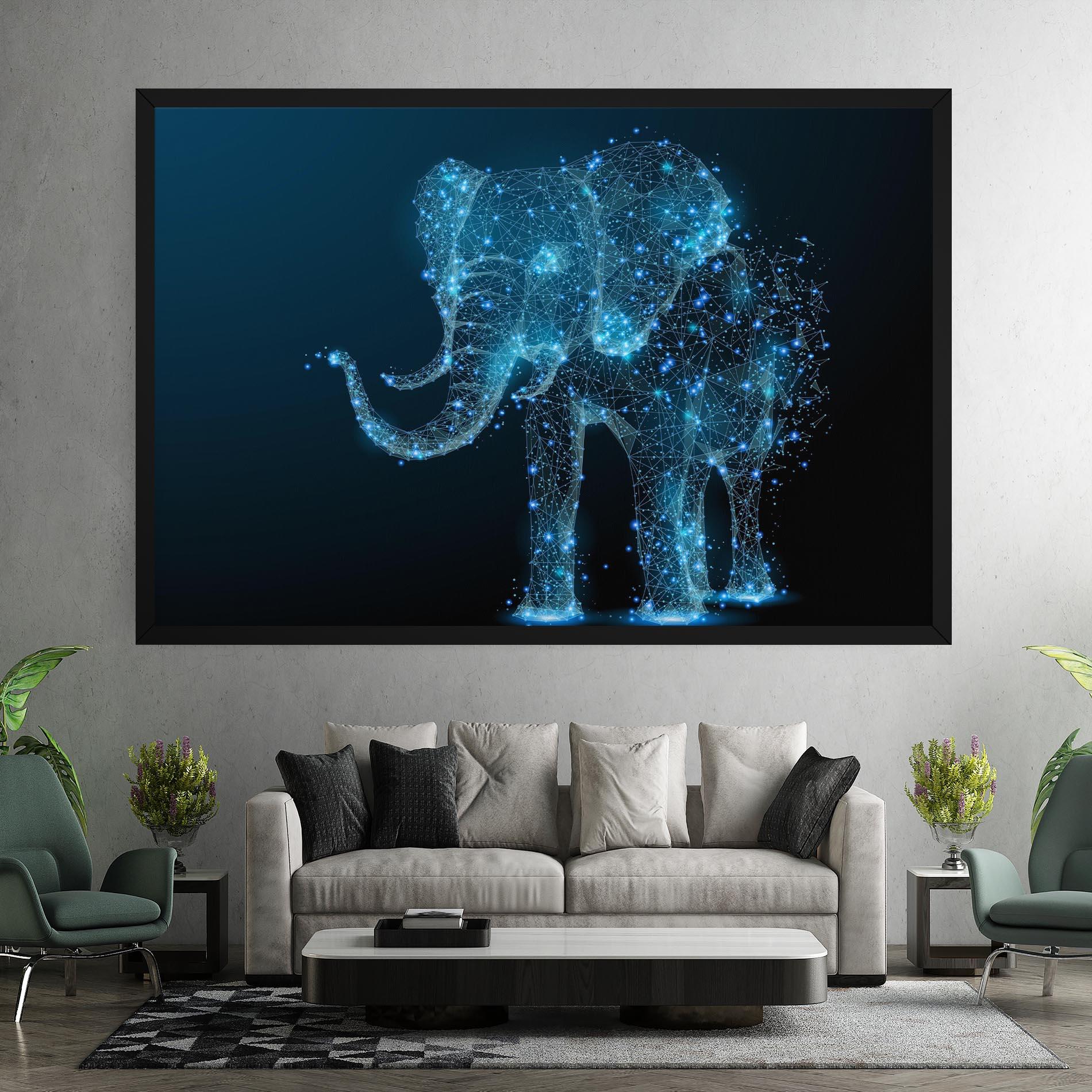 Vászonkép Digital Elephant mockup 7