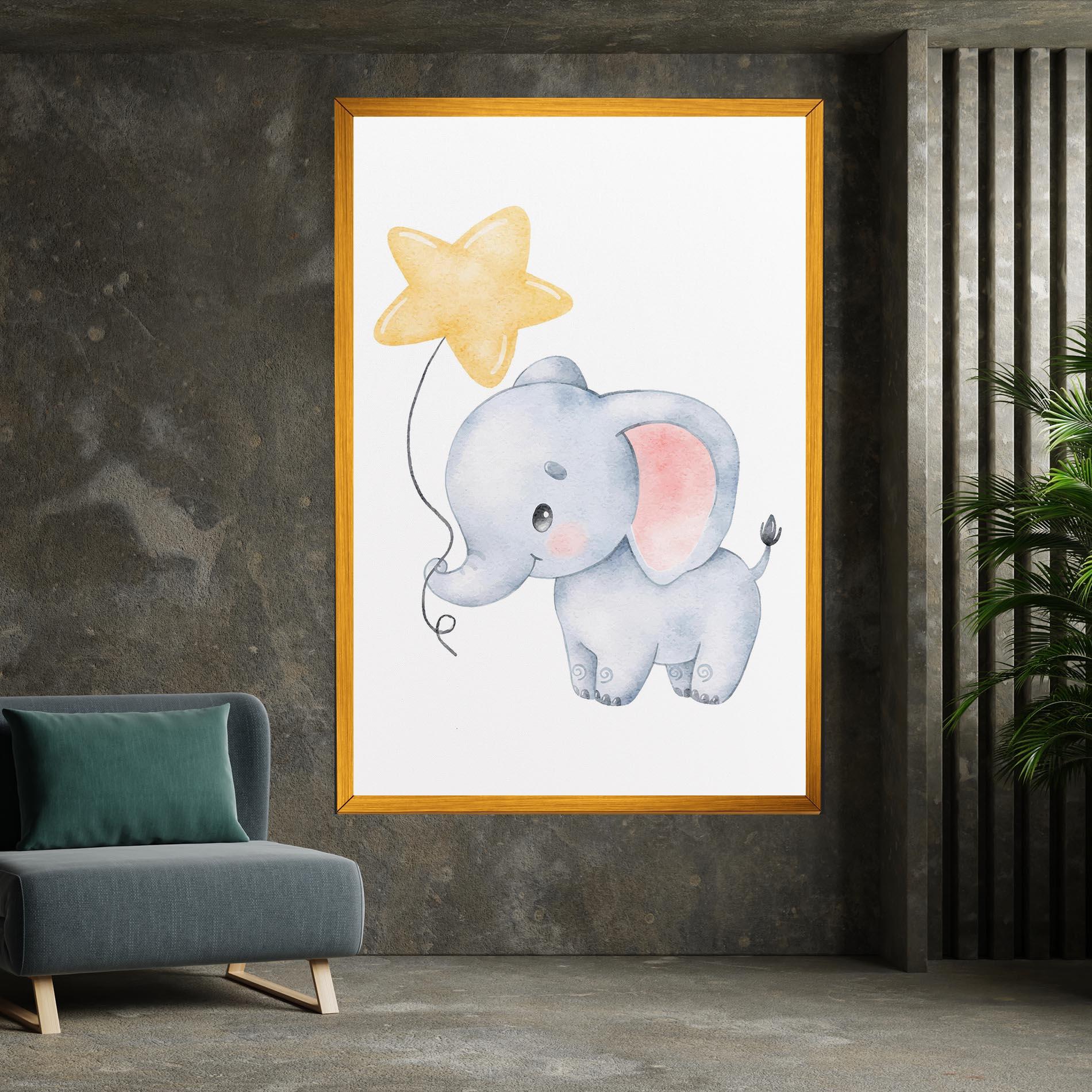 Vászonkép Baby Elephant Kids mockup 7
