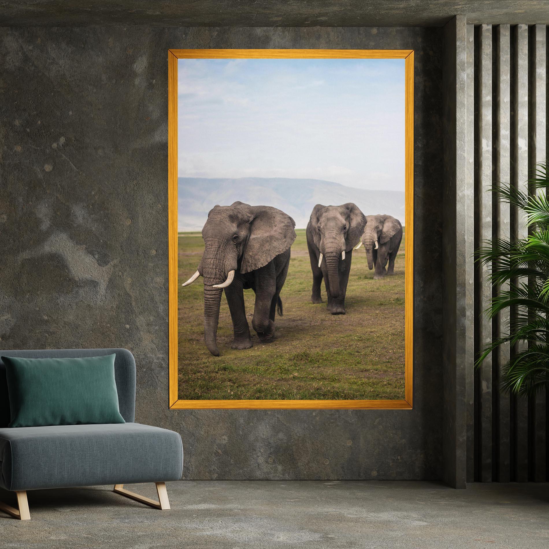 Vászonkép Elephant Landscape mockup 7