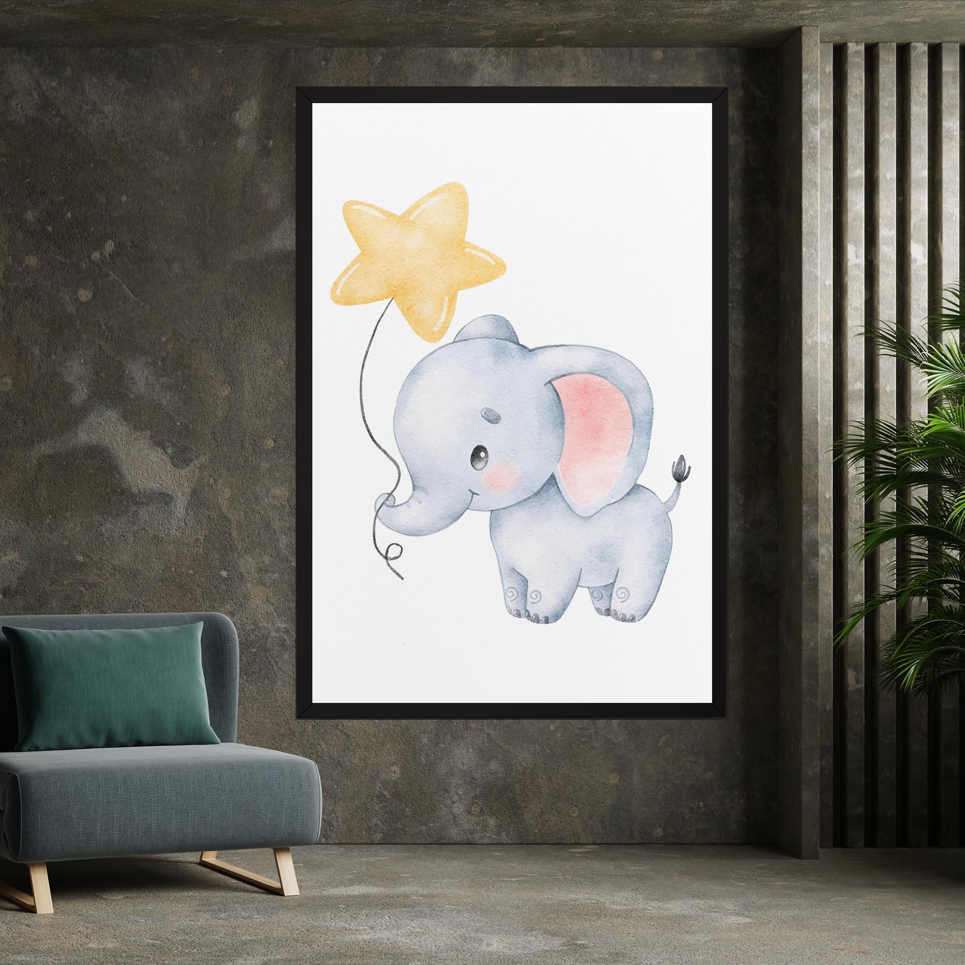 Vászonkép Baby Elephant Kids mockup 7