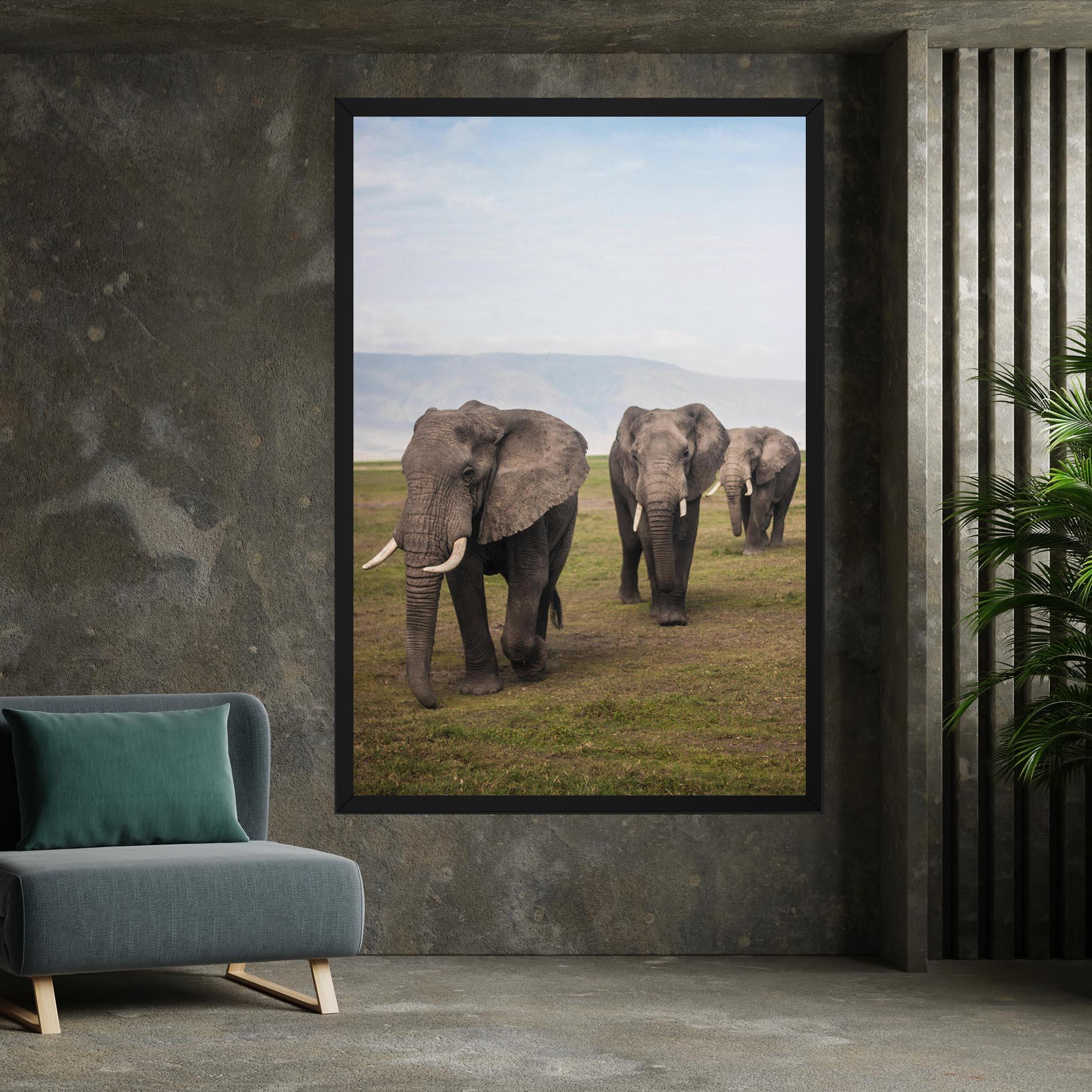 Vászonkép Elephant Landscape mockup 7
