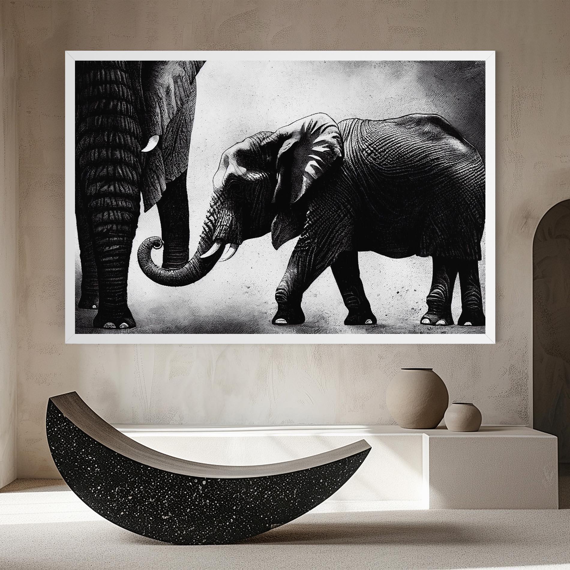 Vászonkép Baby Elephant mockup 8