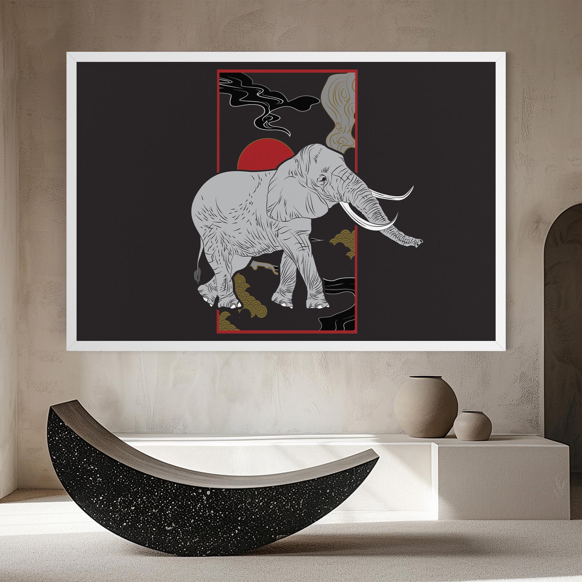 Vászonkép Elephant Asia mockup 8