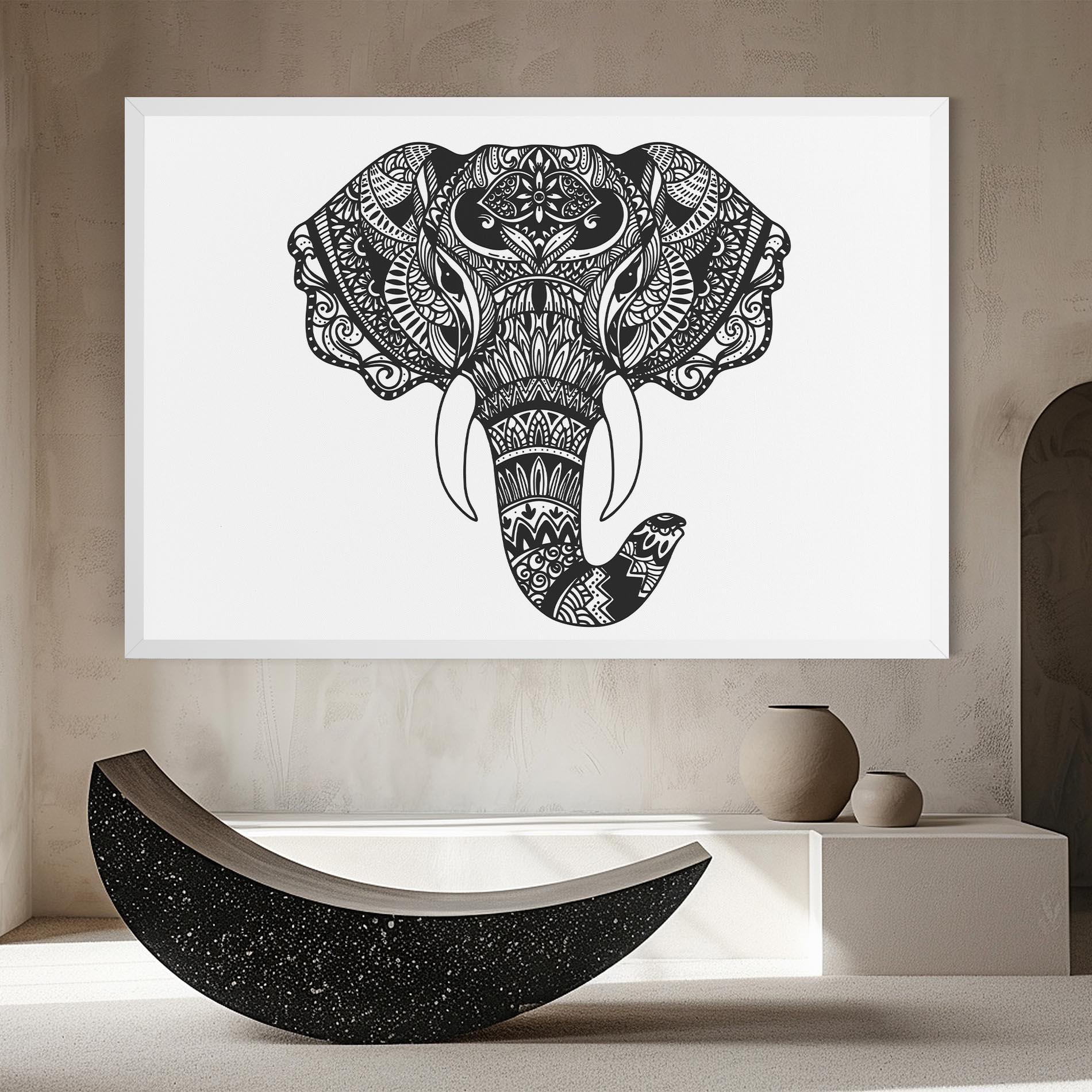 Vászonkép Mandala Head mockup 8