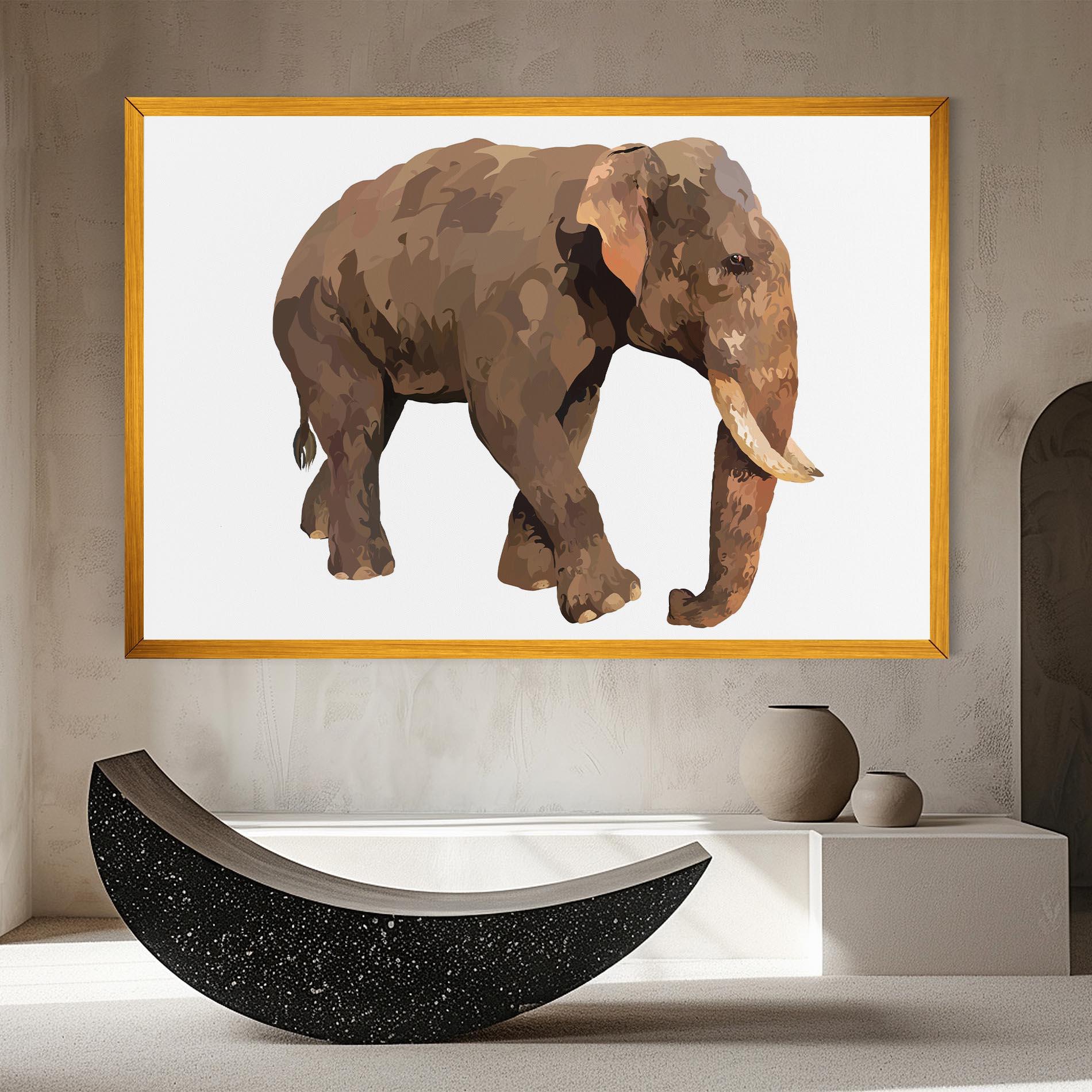 Vászonkép Brown Elephant mockup 8