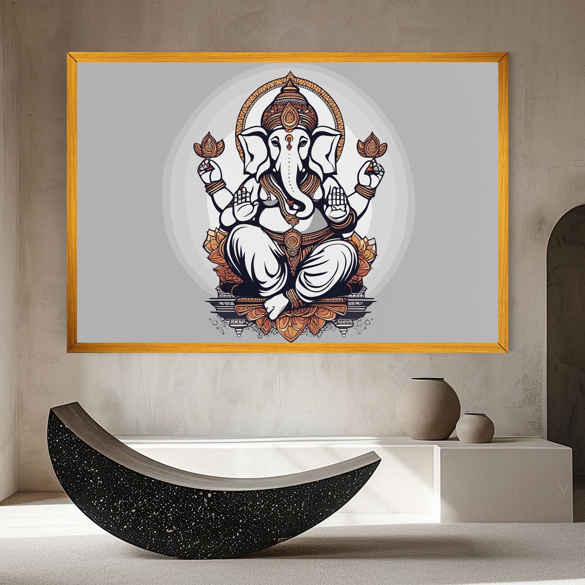 Vászonkép Chaturthi Greys mockup 8