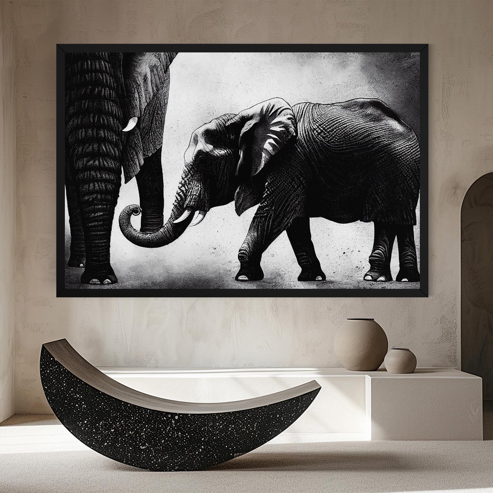 Vászonkép Baby Elephant mockup 8
