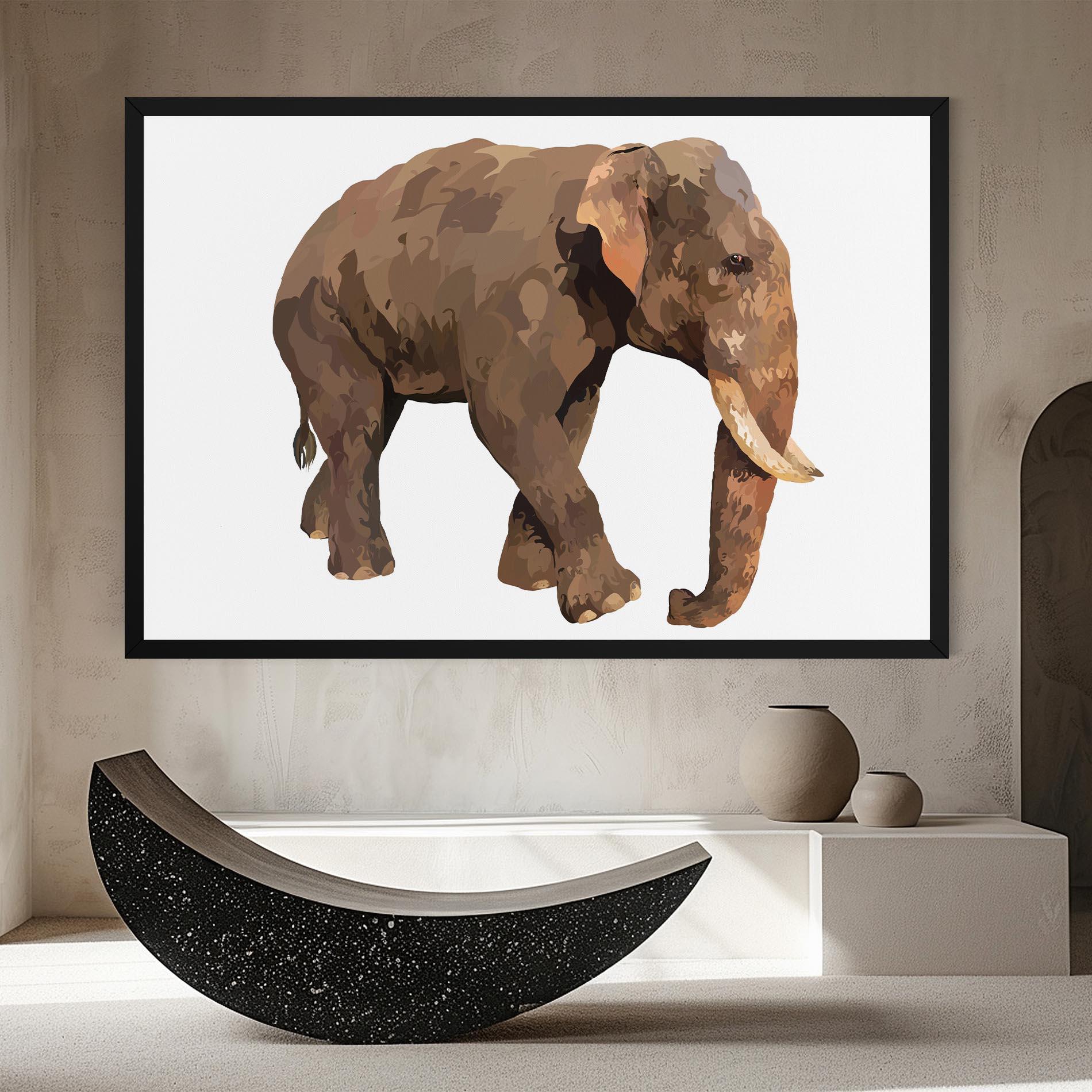 Vászonkép Brown Elephant mockup 8
