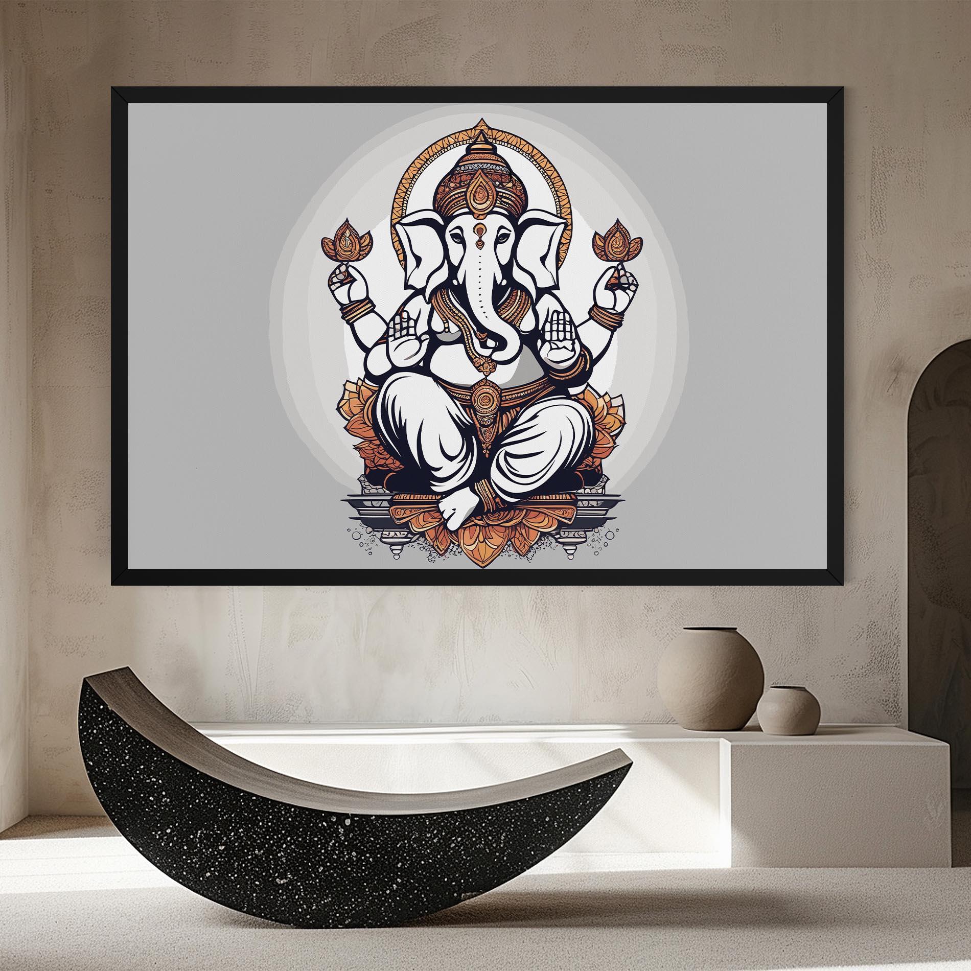 Vászonkép Chaturthi Greys mockup 8