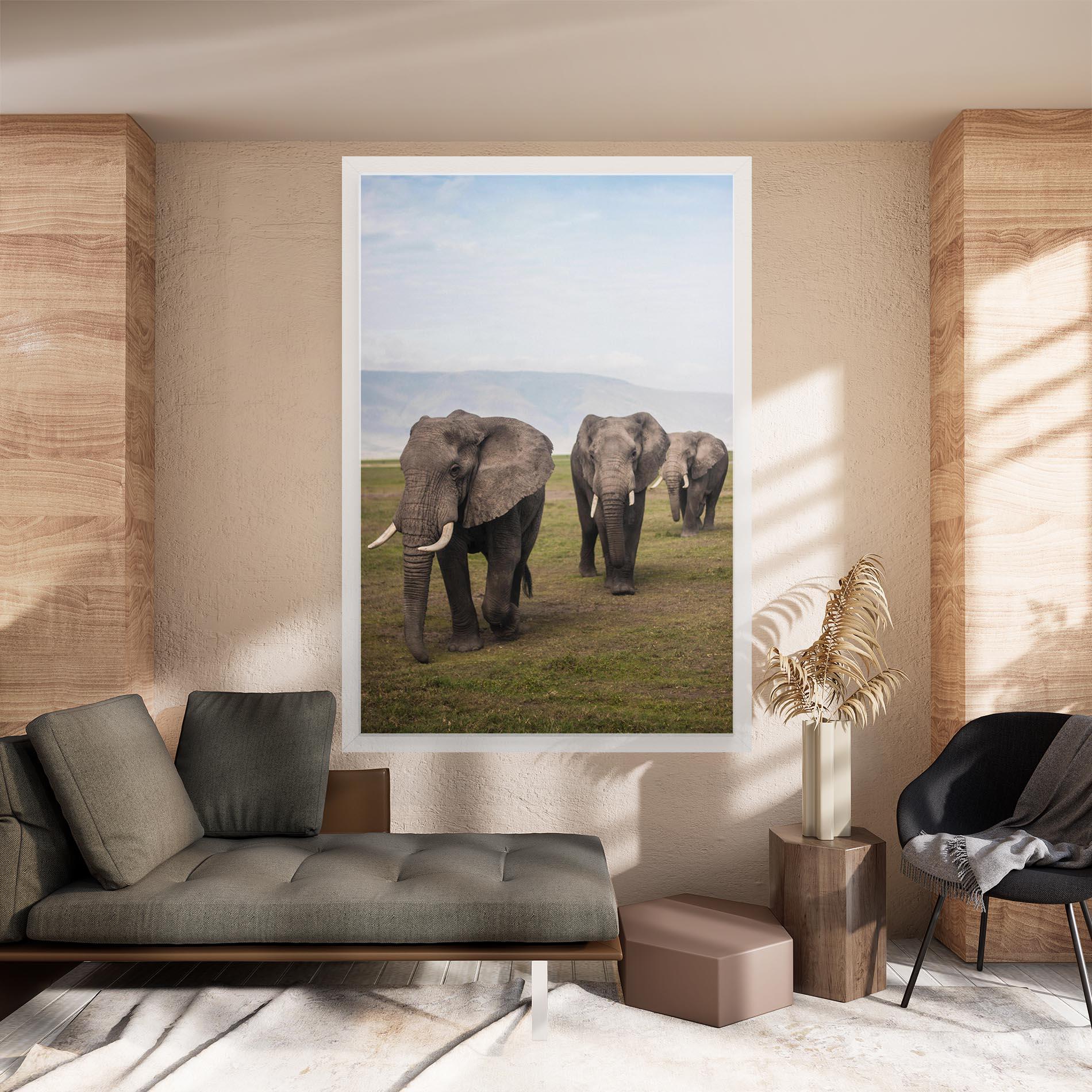 Vászonkép Elephant Landscape mockup 8