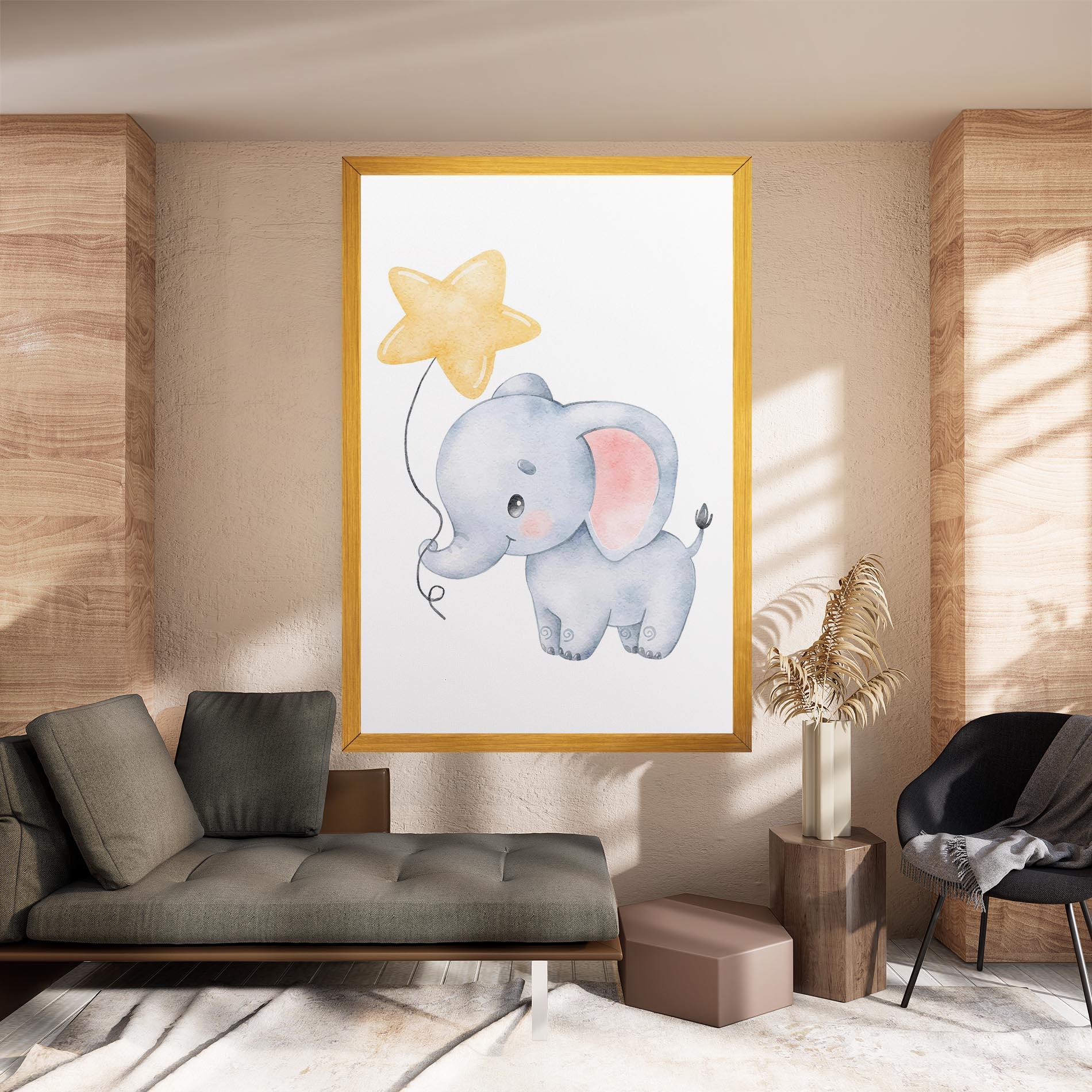 Vászonkép Baby Elephant Kids mockup 8