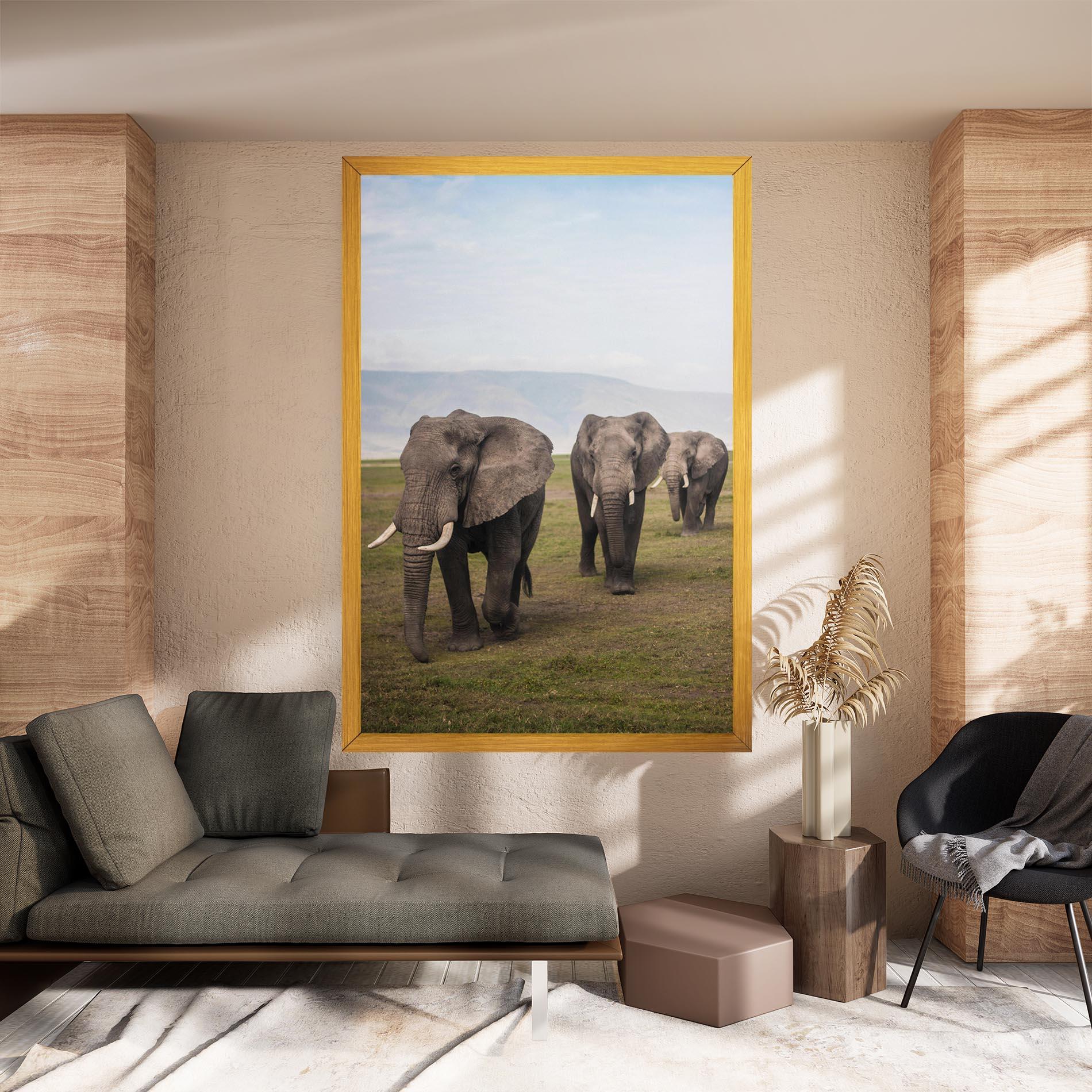 Vászonkép Elephant Landscape mockup 8