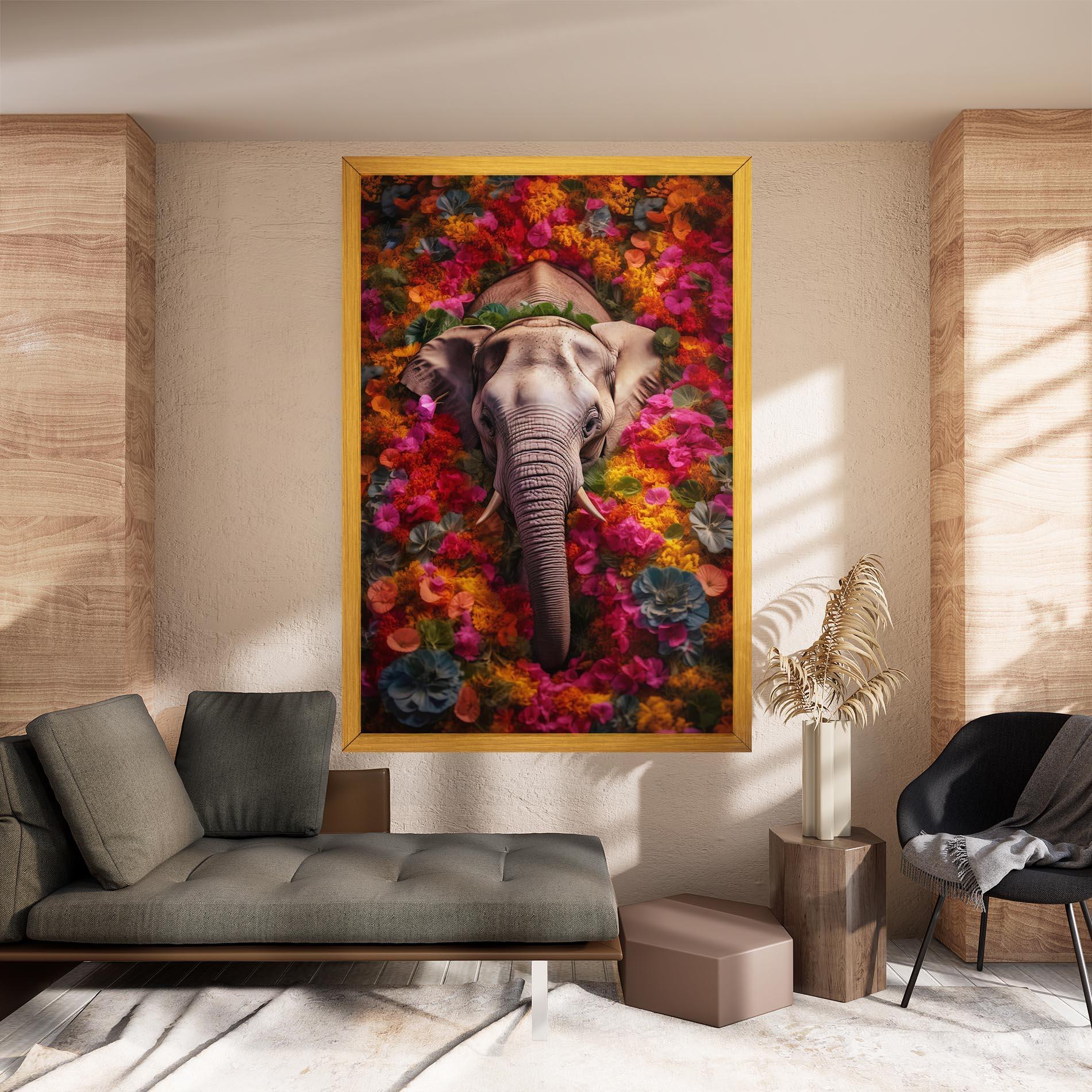 Vászonkép Flower Elephant mockup 8