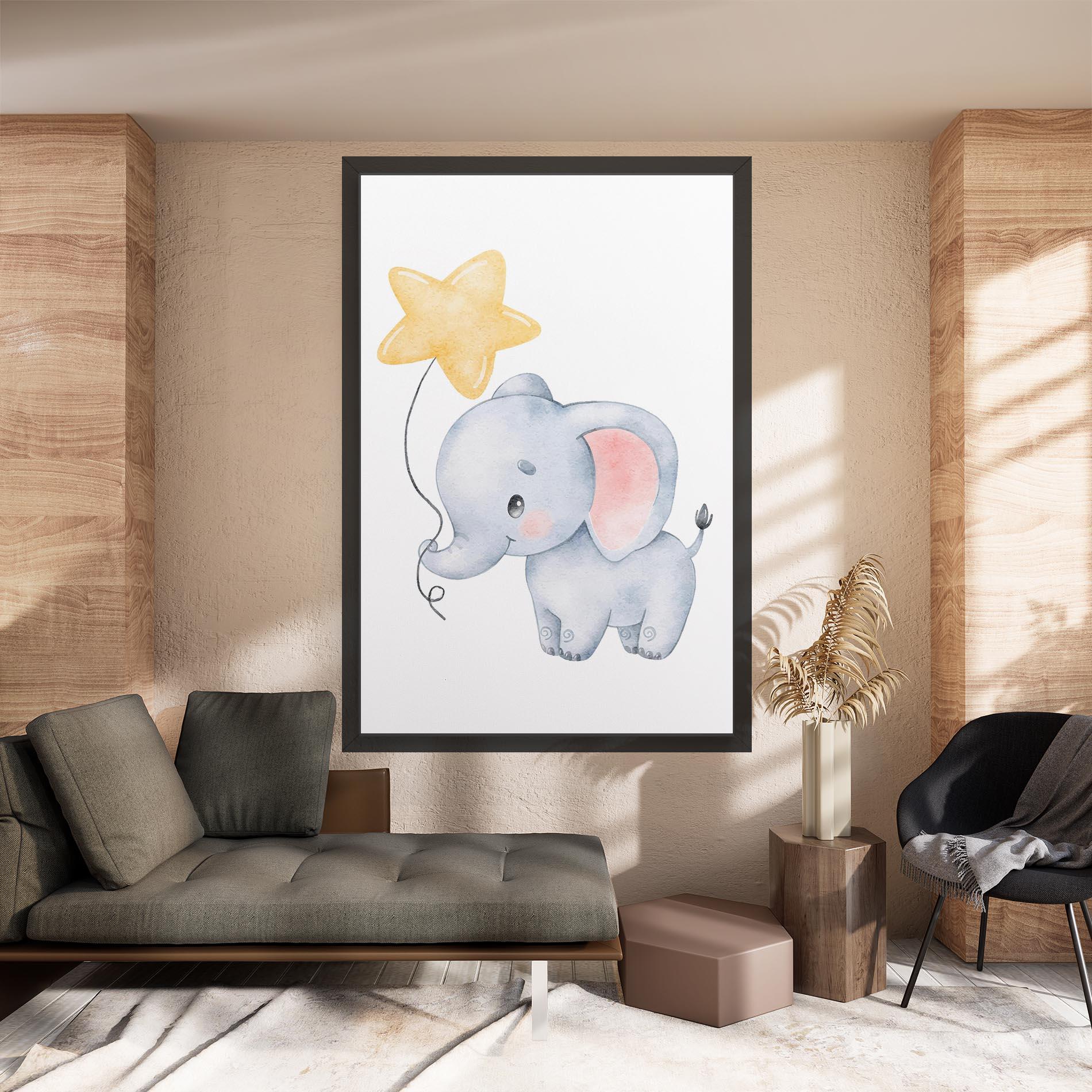 Vászonkép Baby Elephant Kids mockup 8
