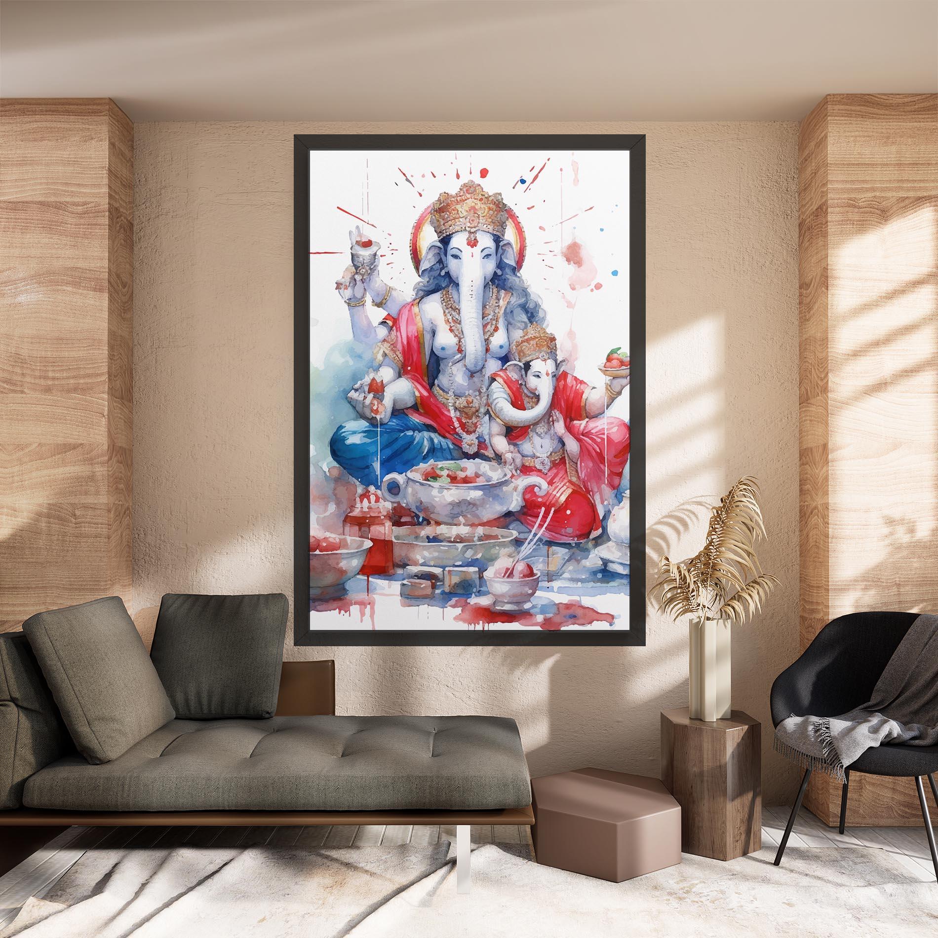 Vászonkép Durga Puja Festival mockup 8