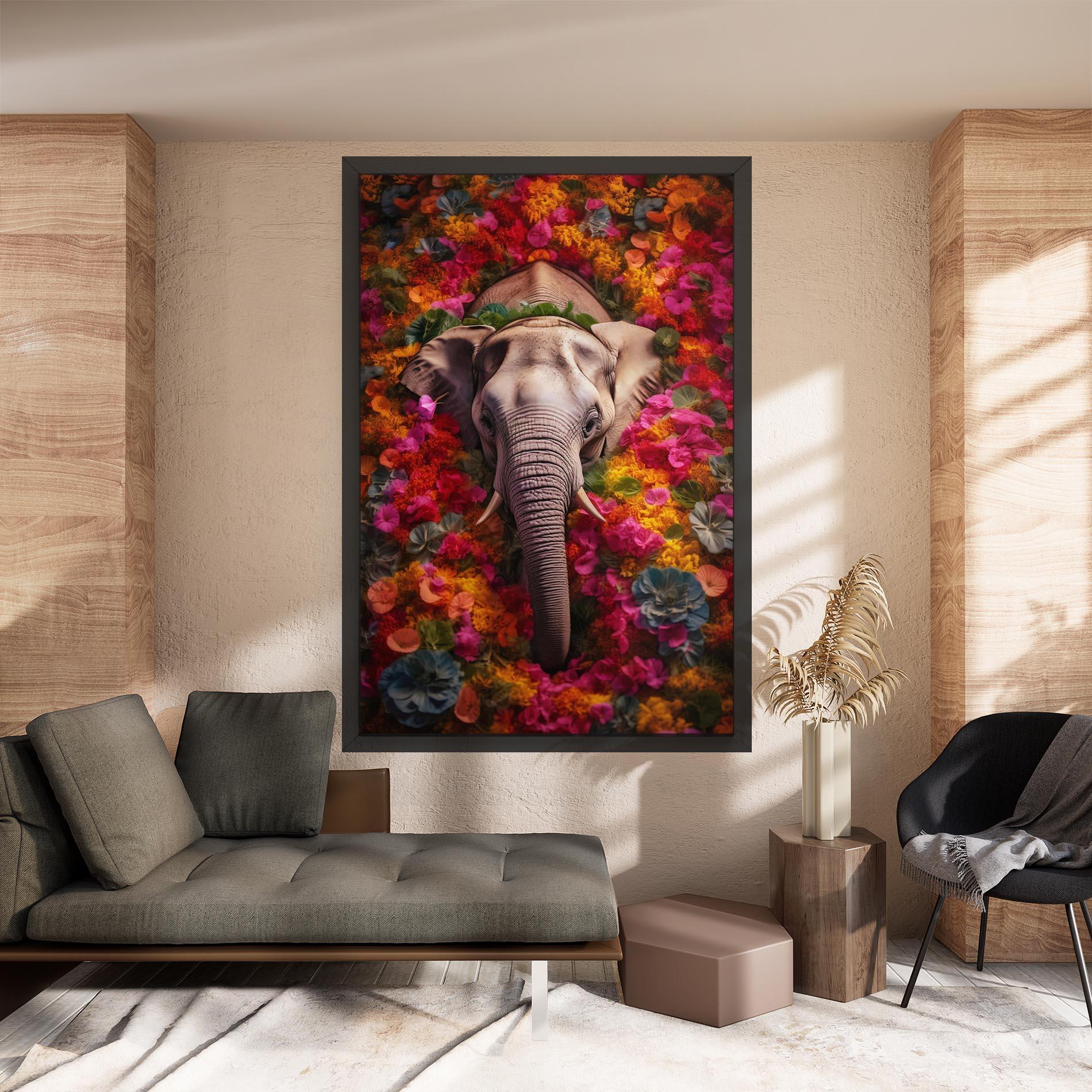 Vászonkép Flower Elephant mockup 8