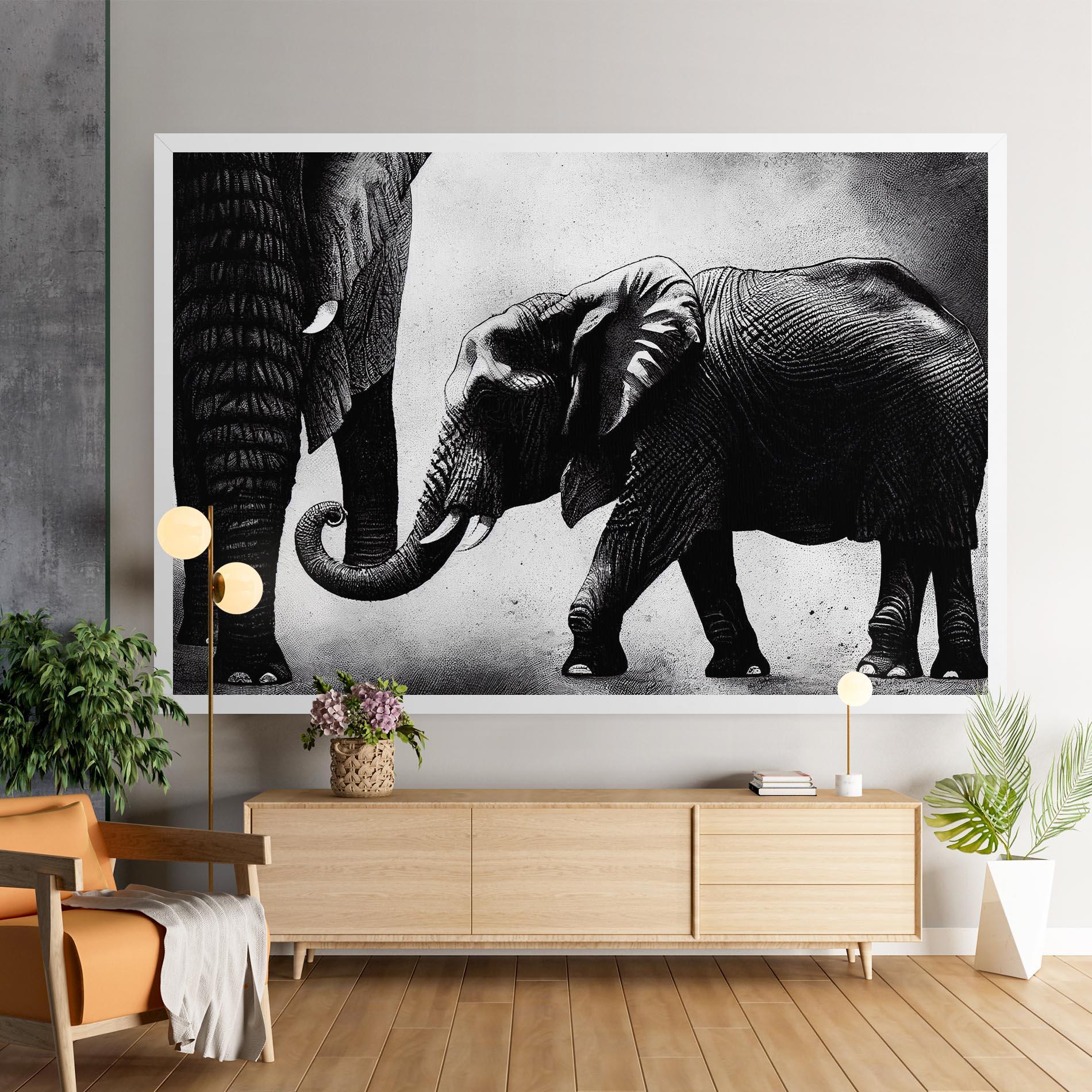 Vászonkép Baby Elephant mockup 9