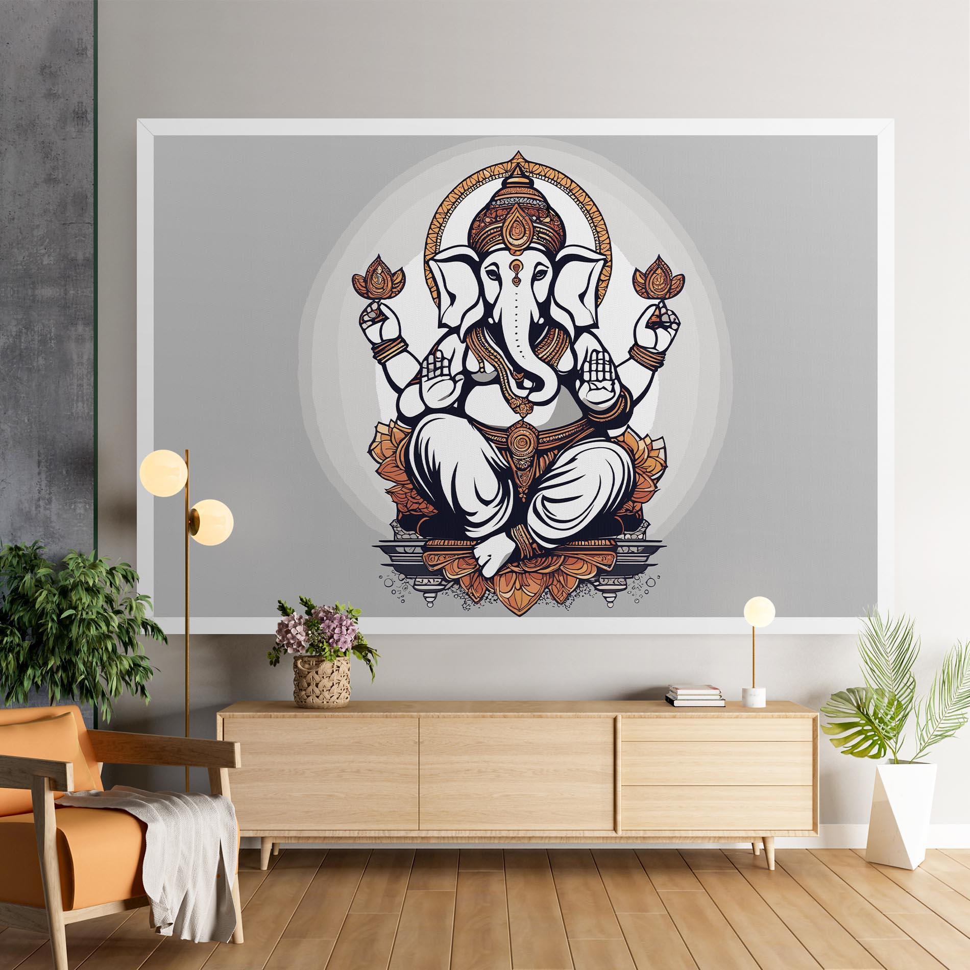 Vászonkép Chaturthi Greys mockup 9