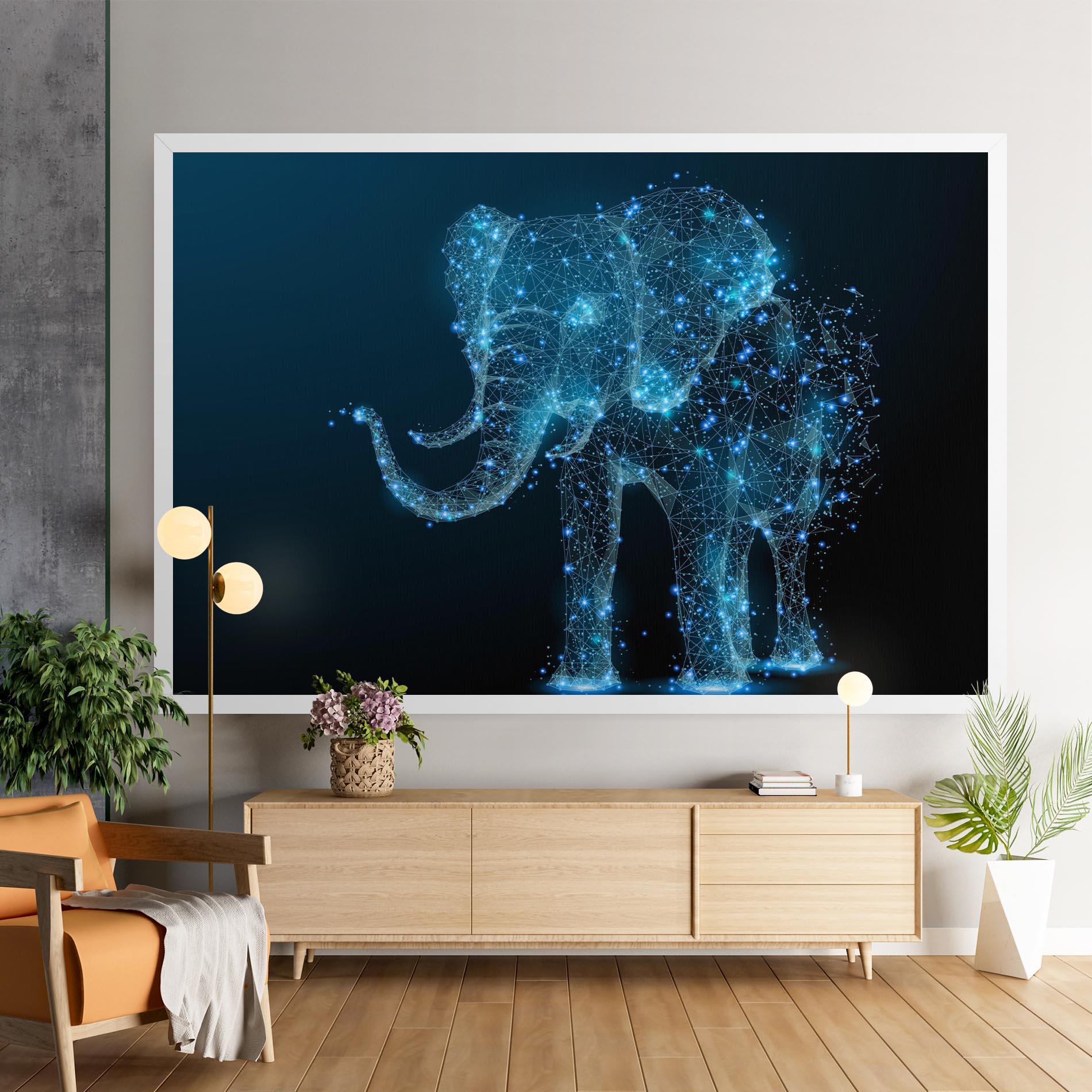 Vászonkép Digital Elephant mockup 9