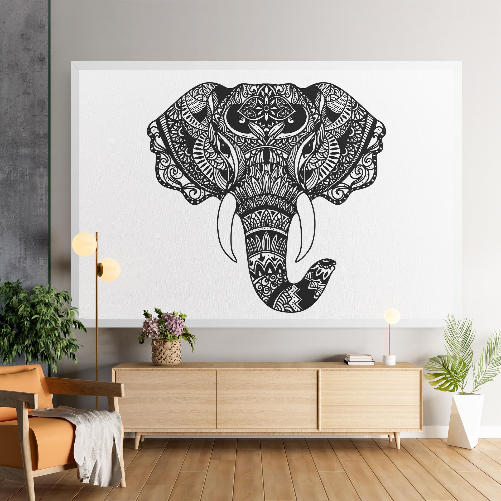 Vászonkép Mandala Head mockup 9