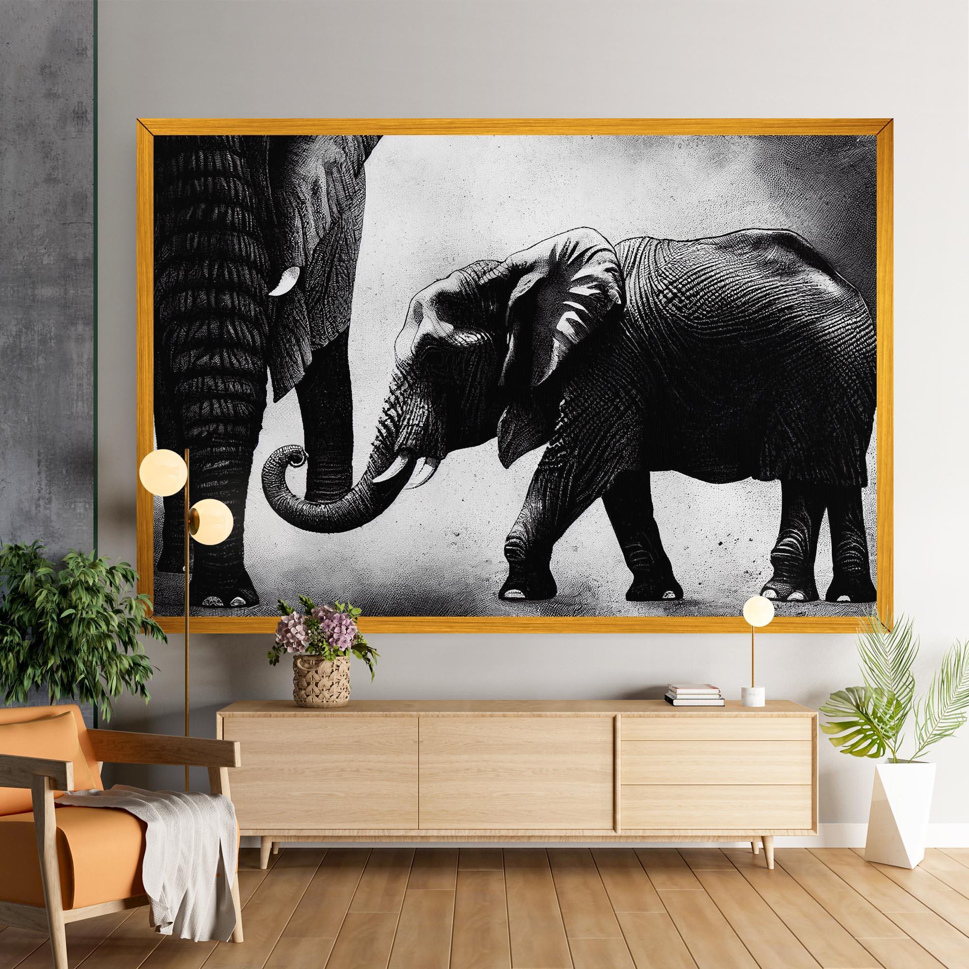 Vászonkép Baby Elephant mockup 9