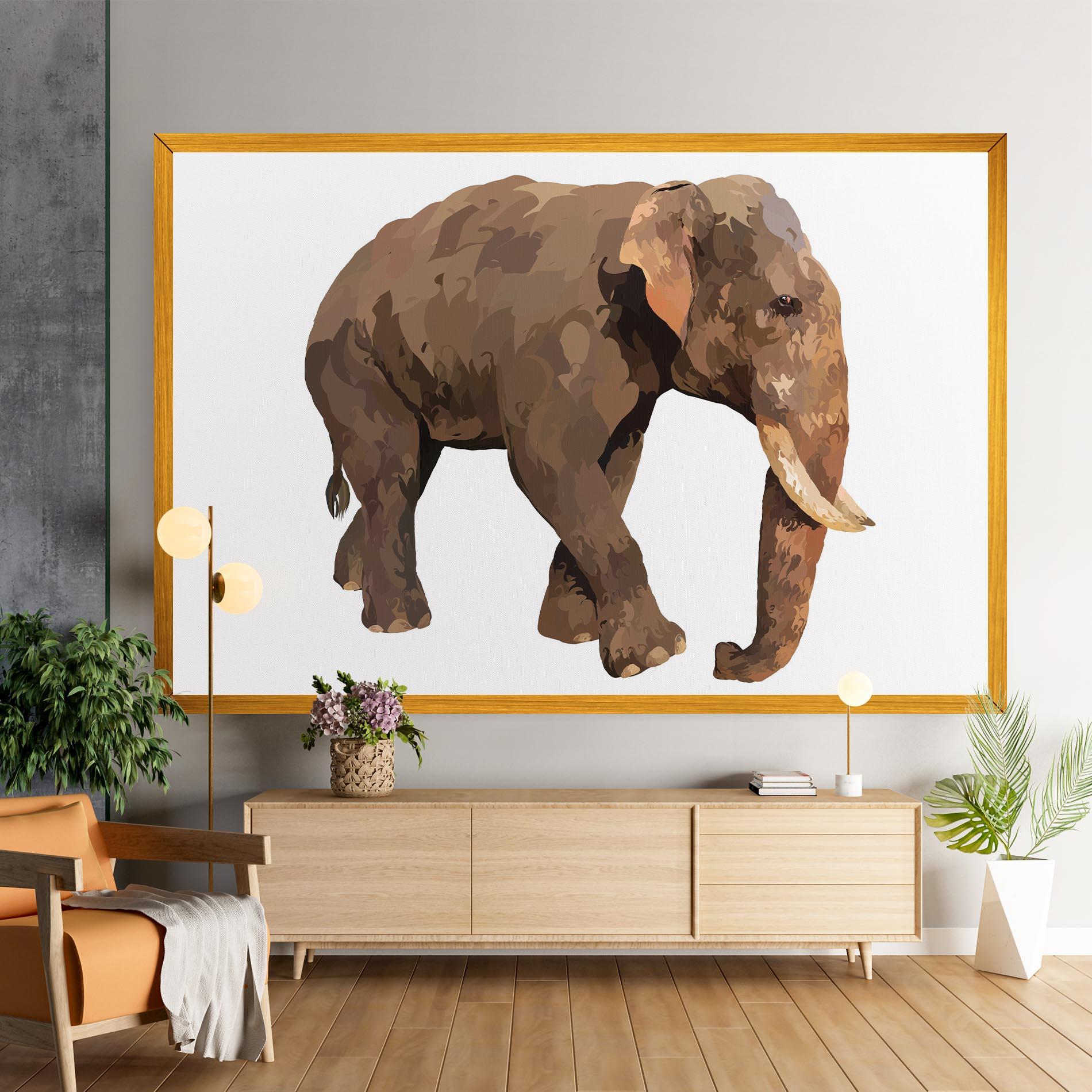 Vászonkép Brown Elephant mockup 9