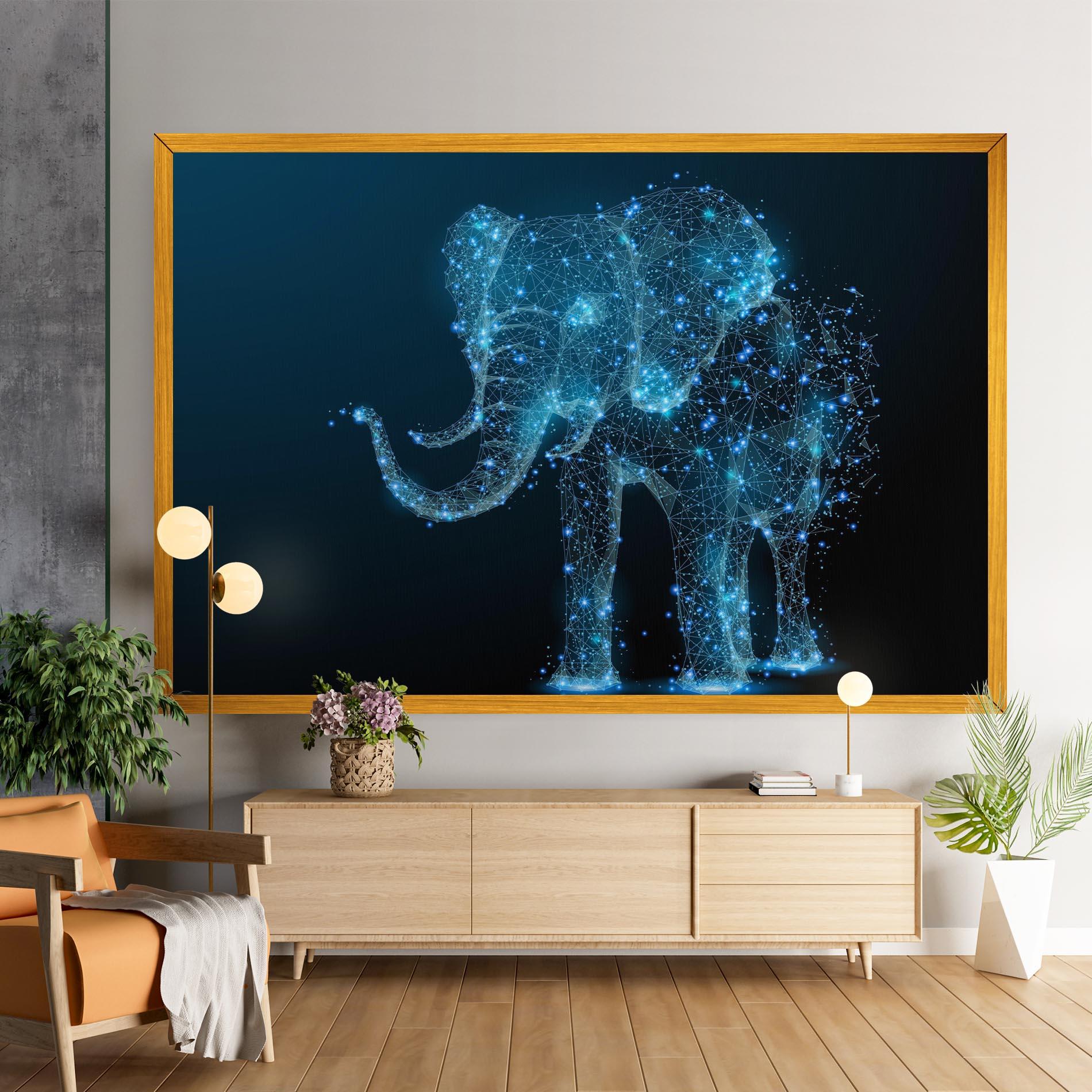 Vászonkép Digital Elephant mockup 9