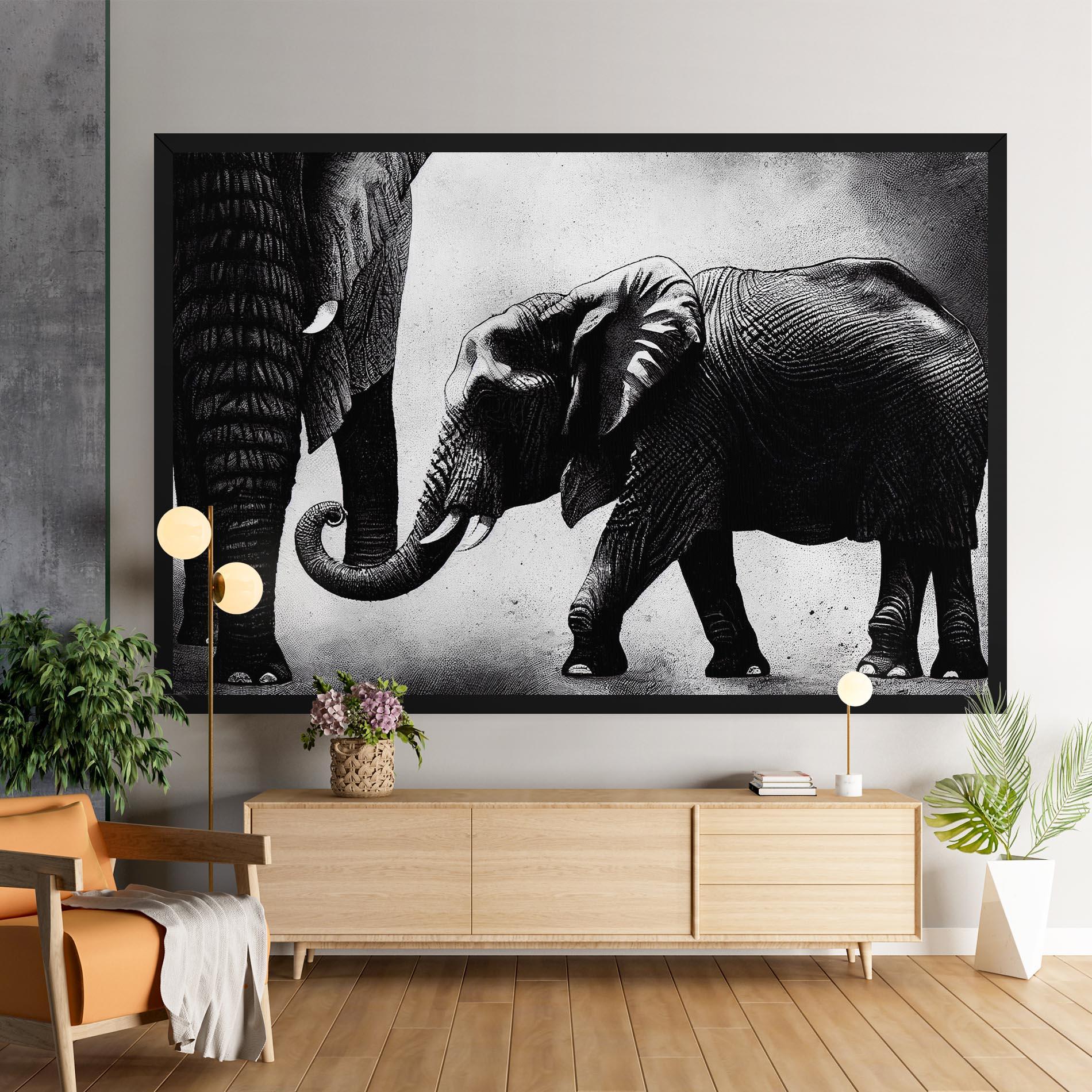 Vászonkép Baby Elephant mockup 9