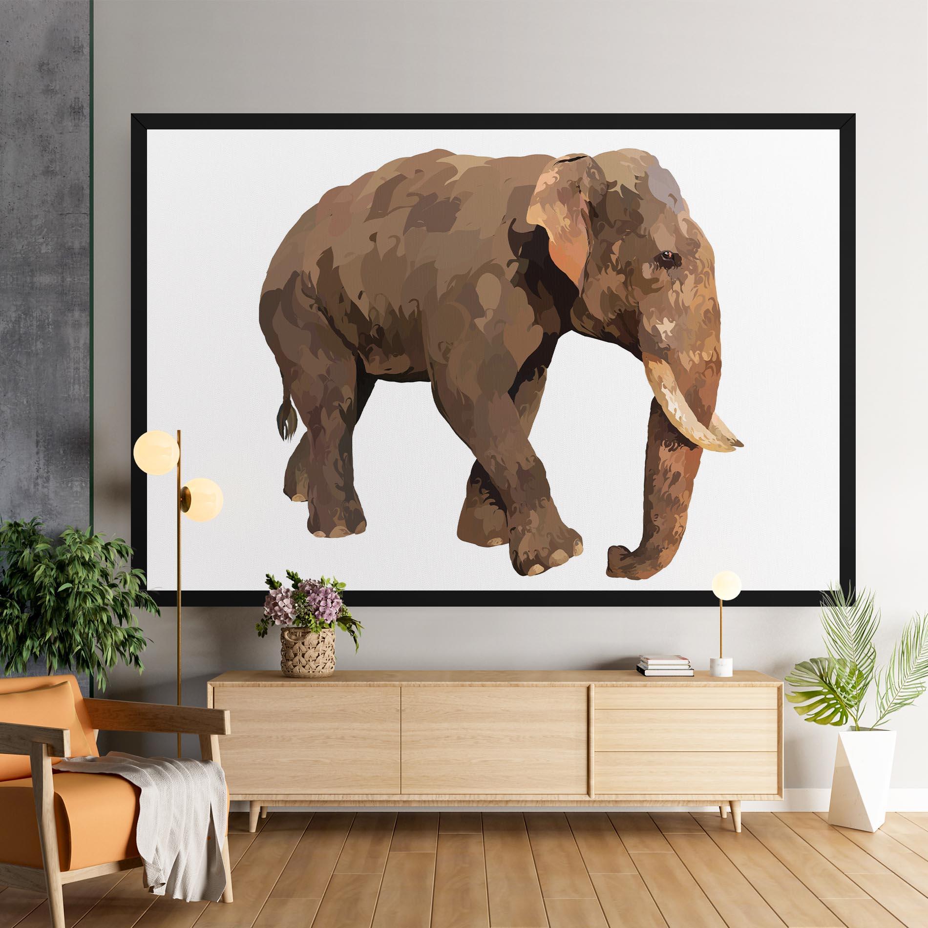 Vászonkép Brown Elephant mockup 9