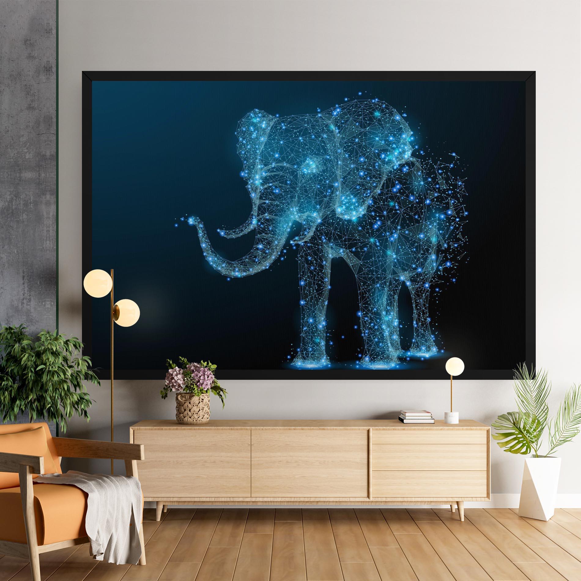 Vászonkép Digital Elephant mockup 9