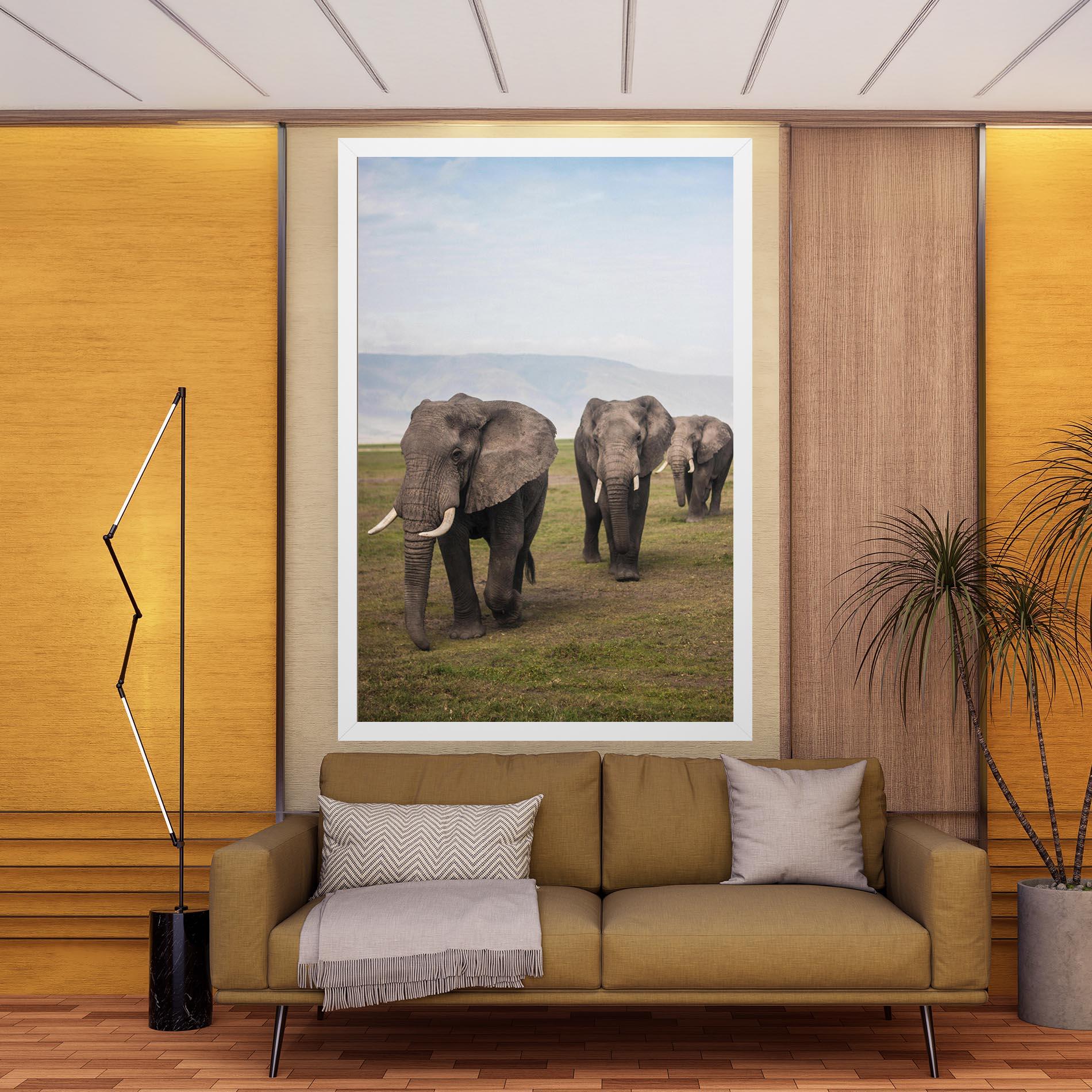 Vászonkép Elephant Landscape mockup 9