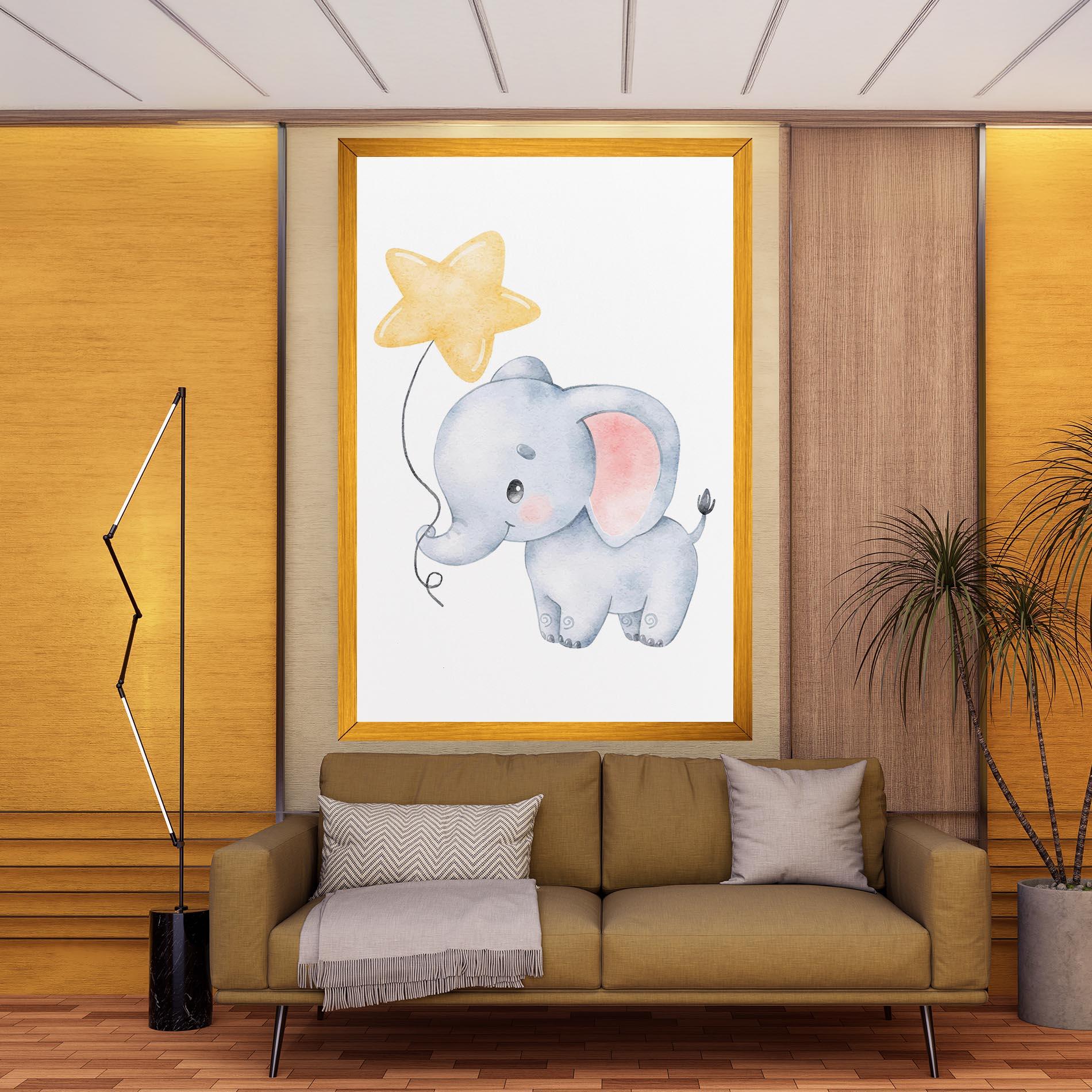 Vászonkép Baby Elephant Kids mockup 9