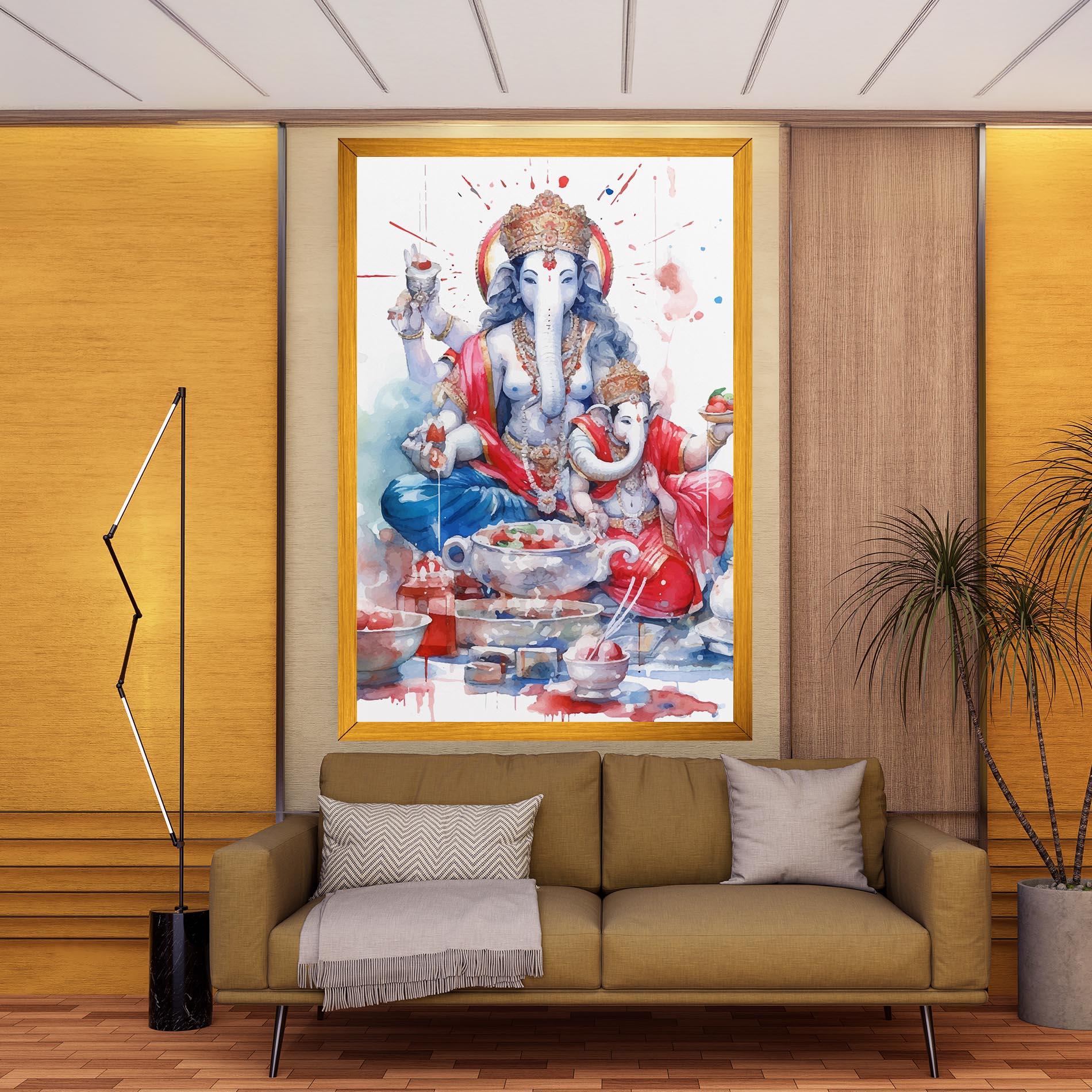 Vászonkép Durga Puja Festival mockup 9