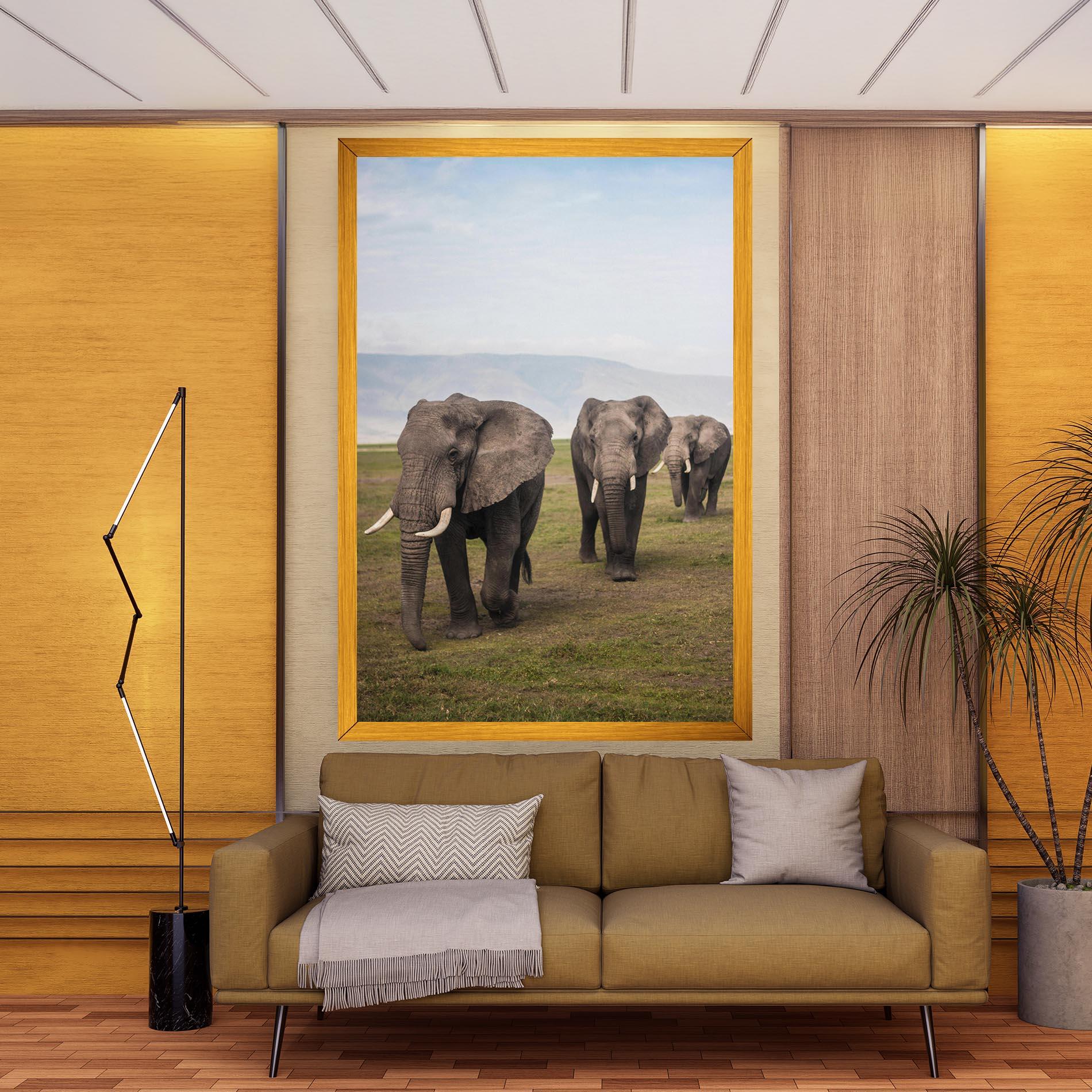 Vászonkép Elephant Landscape mockup 9