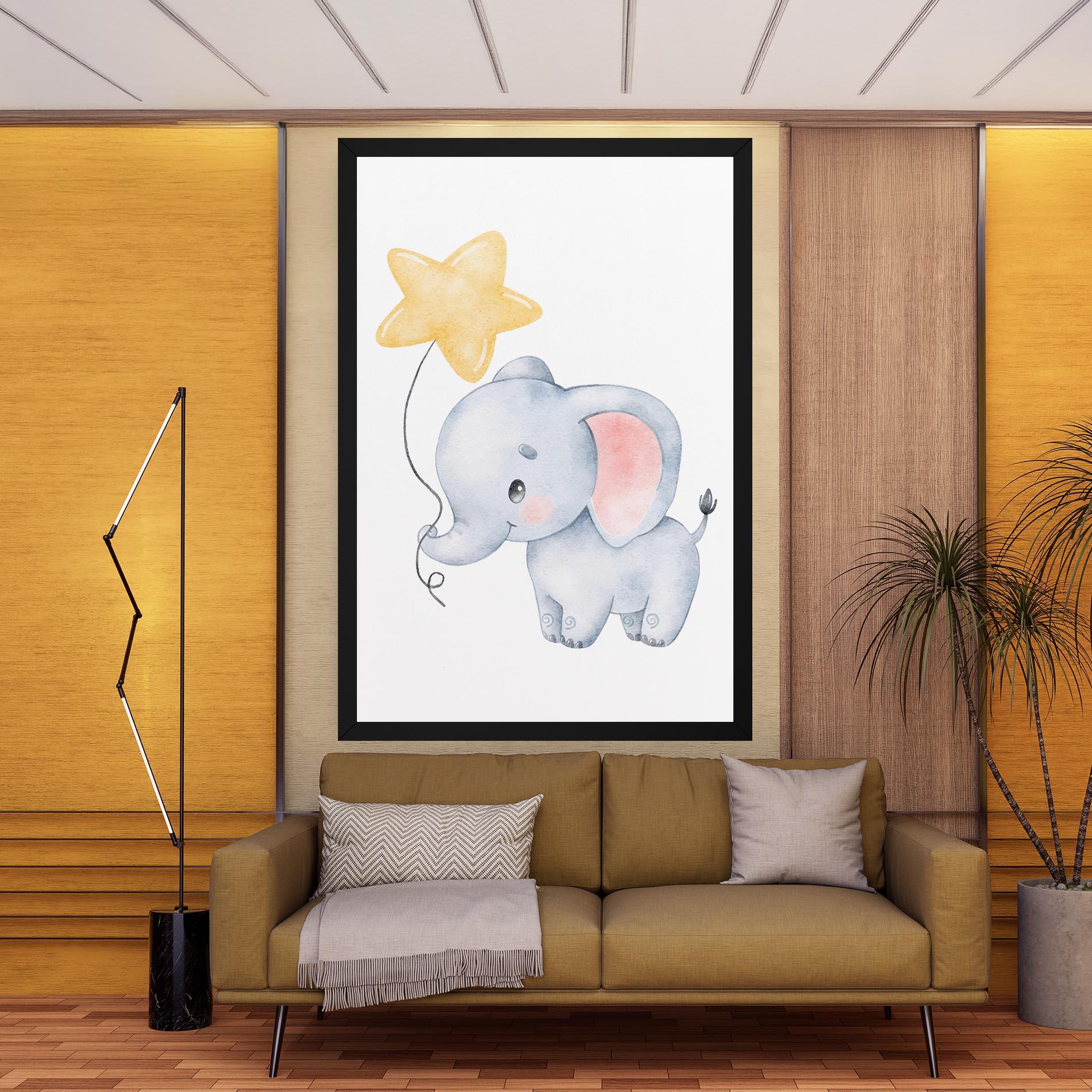 Vászonkép Baby Elephant Kids mockup 9