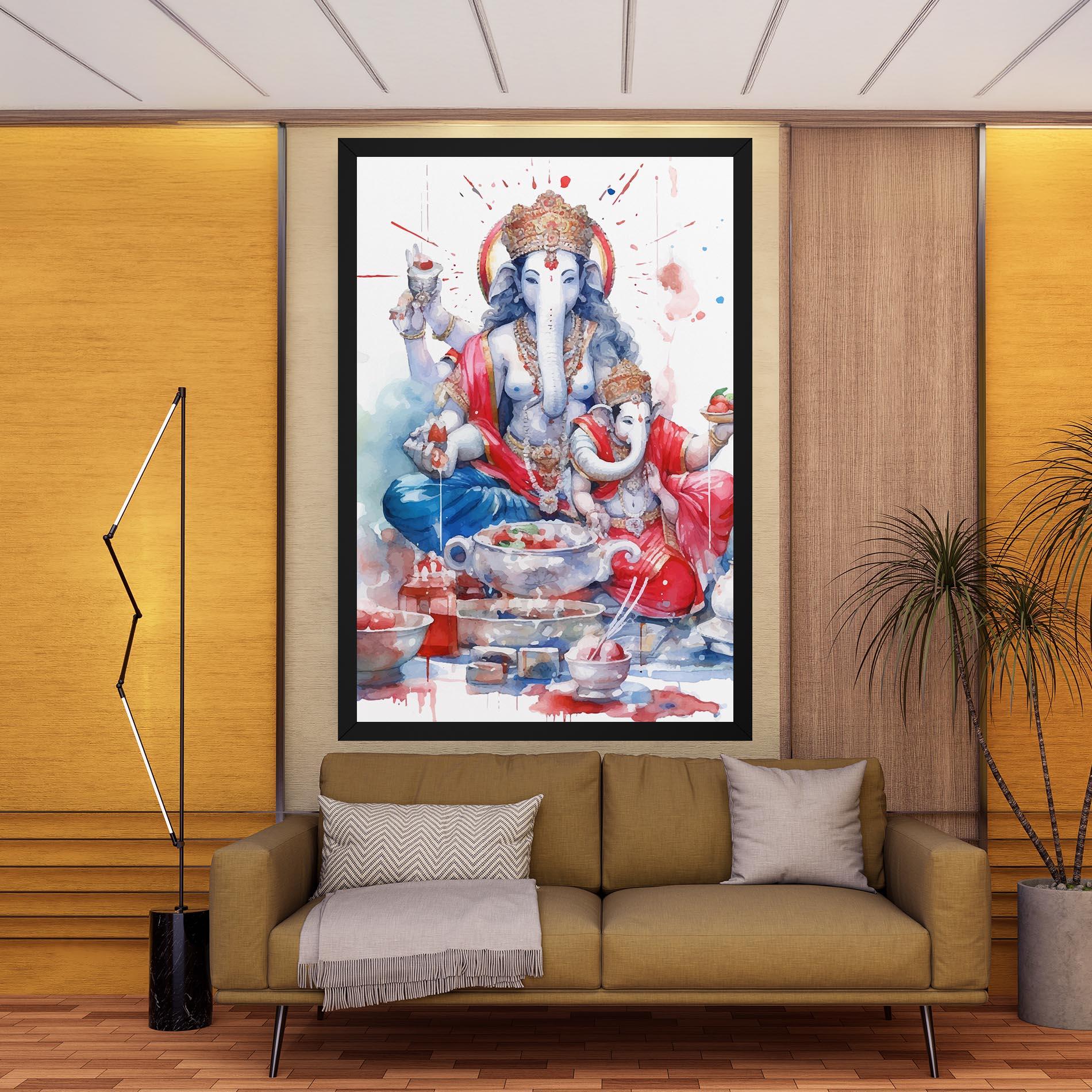 Vászonkép Durga Puja Festival mockup 9